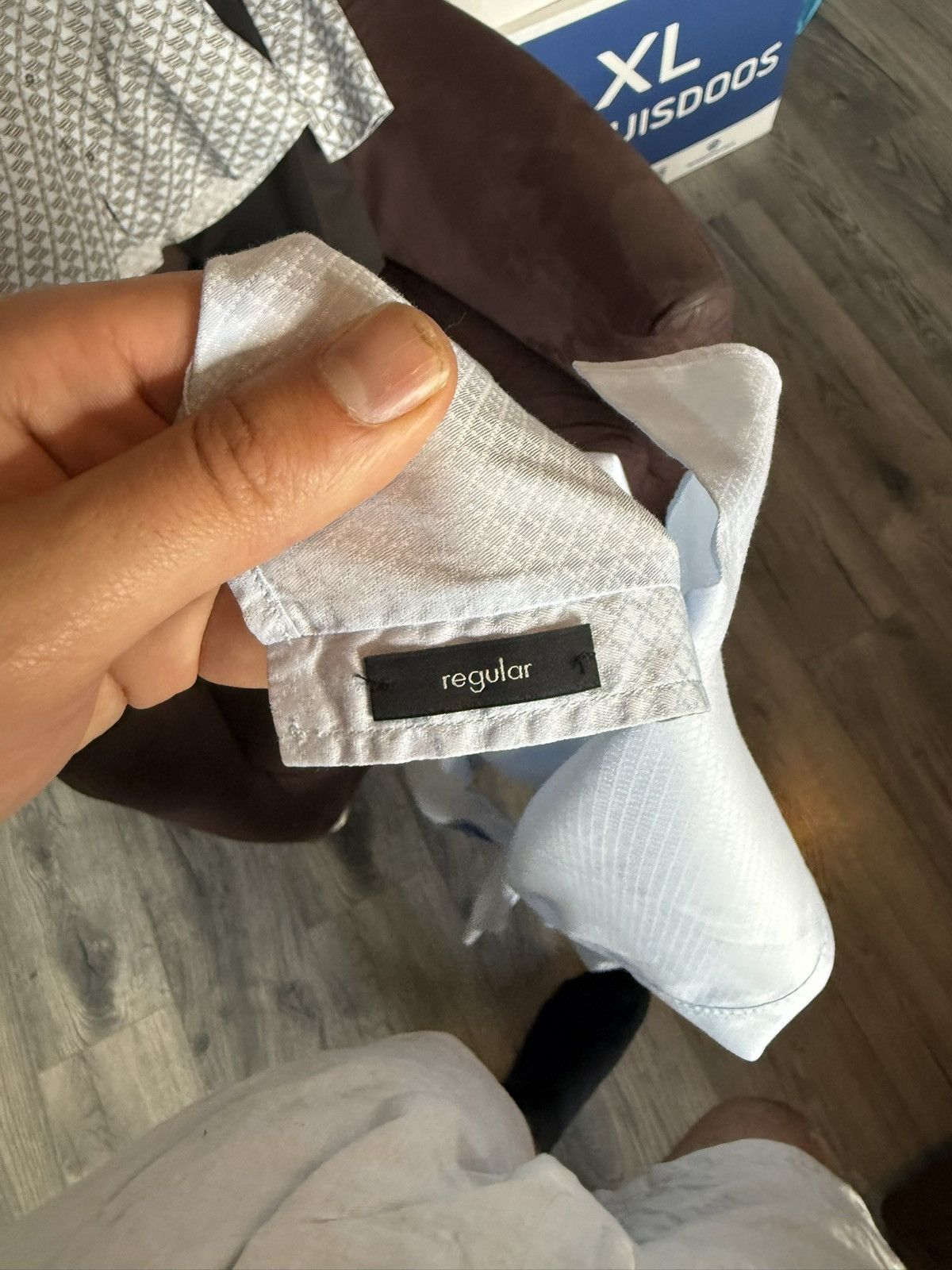 Gucci Light Blue Shirt with Micro Diamond Pattern Size US M / EU 48-50 / 2 - 18 Thumbnail