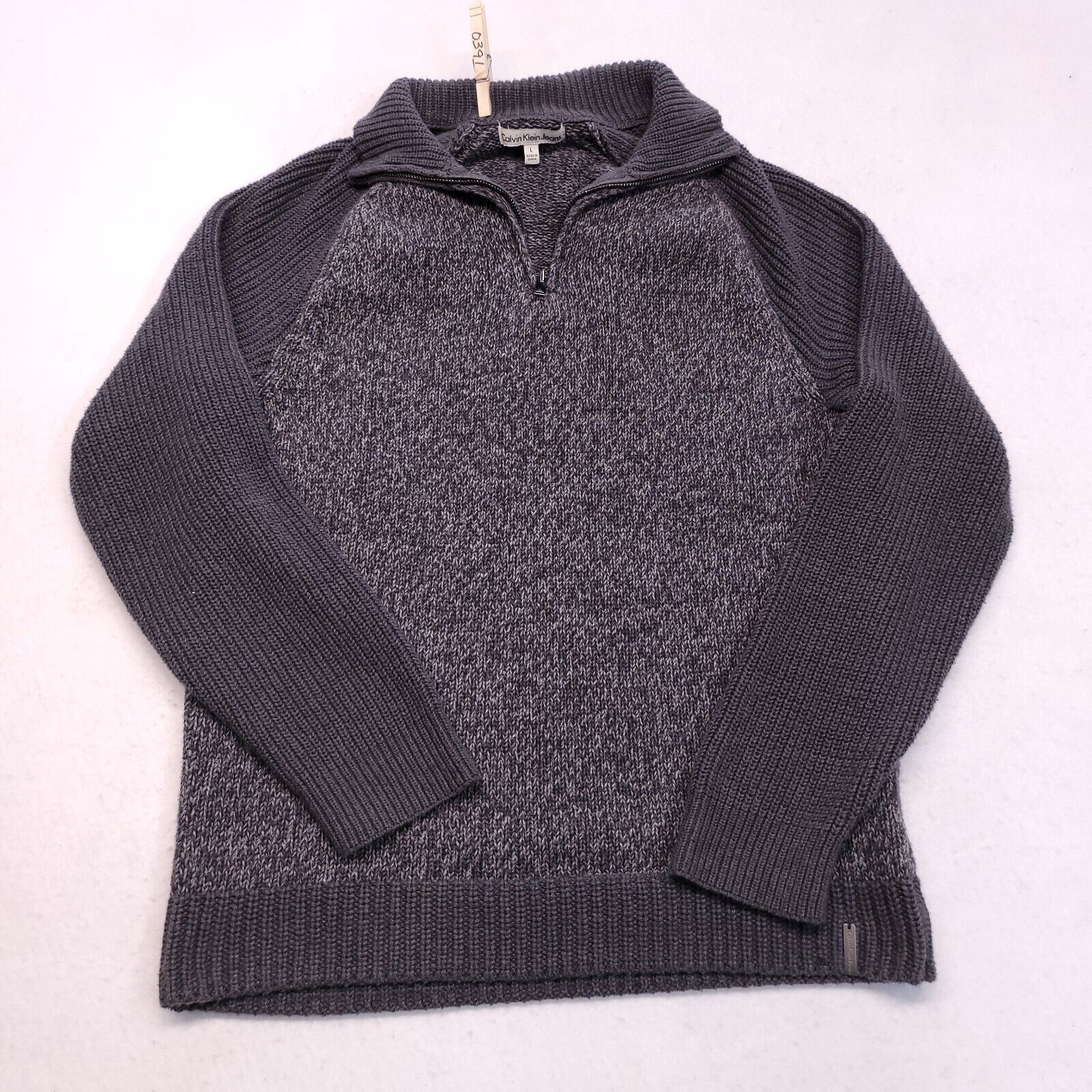 Calvin Klein Calvin Klein Jeans Zip Up Pullover Jacket Womens Size L Gray Size L / US 10 / IT 46 - 2 Thumbnail