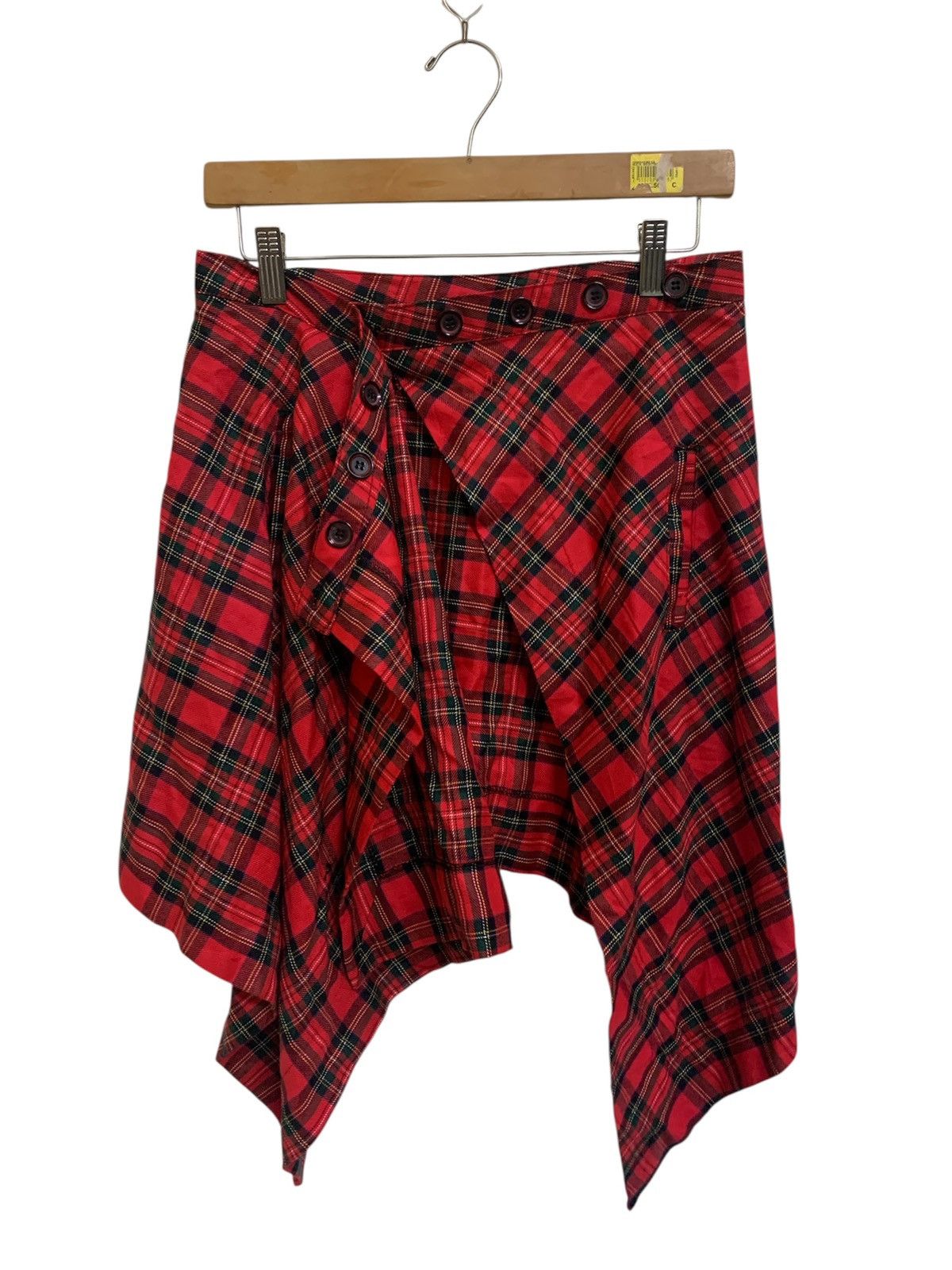 Seditionaries Japanese Ankorock Gothic Punk Red Tartan Skirt Size 28" / US 6 / IT 42 - 2 Thumbnail