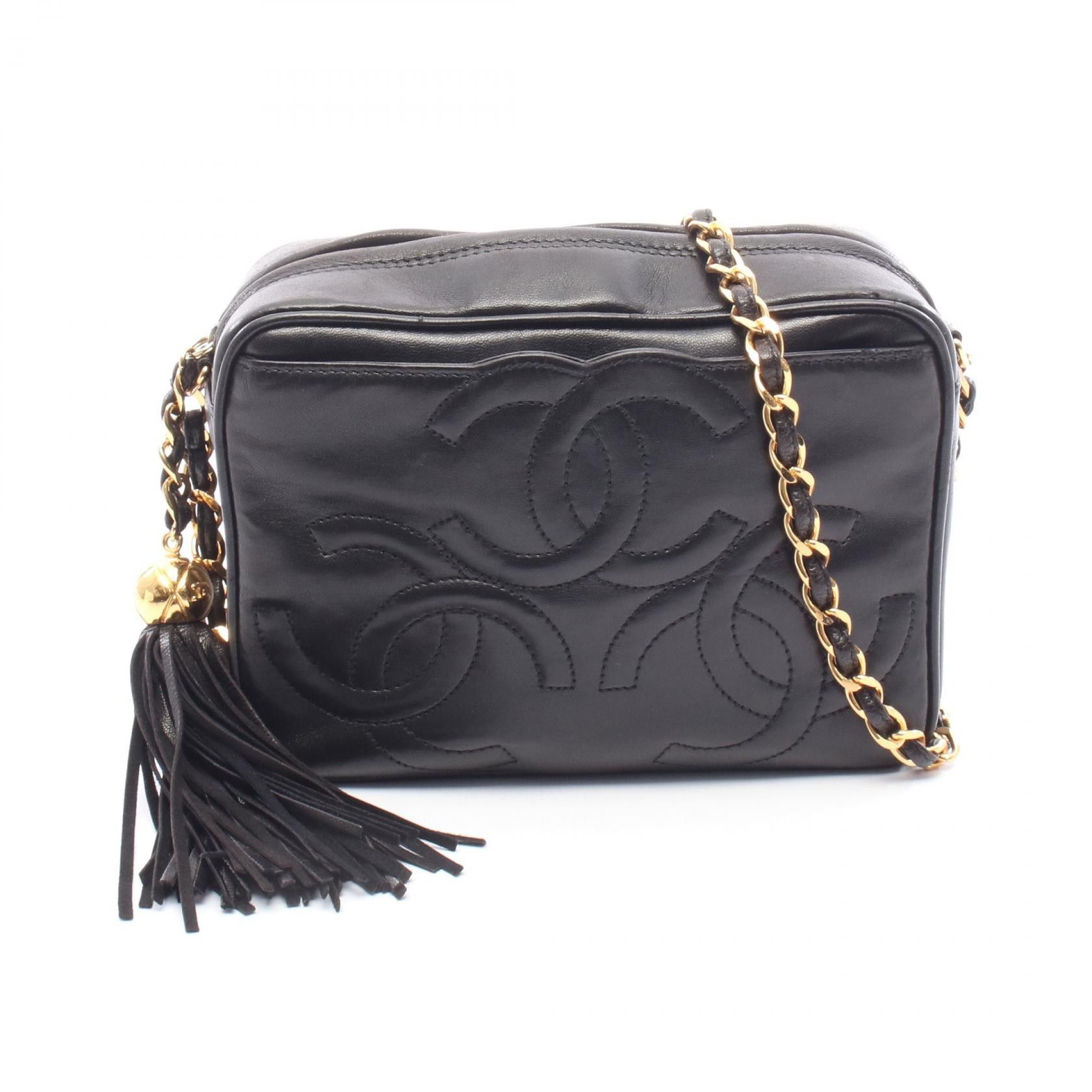Chanel Chanel Chanel Triple Coco Mark Lambskin Shoulder Bag Leather Shoulder Bag DUTY FREE for USA Size ONE SIZE - 1 Thumbnail