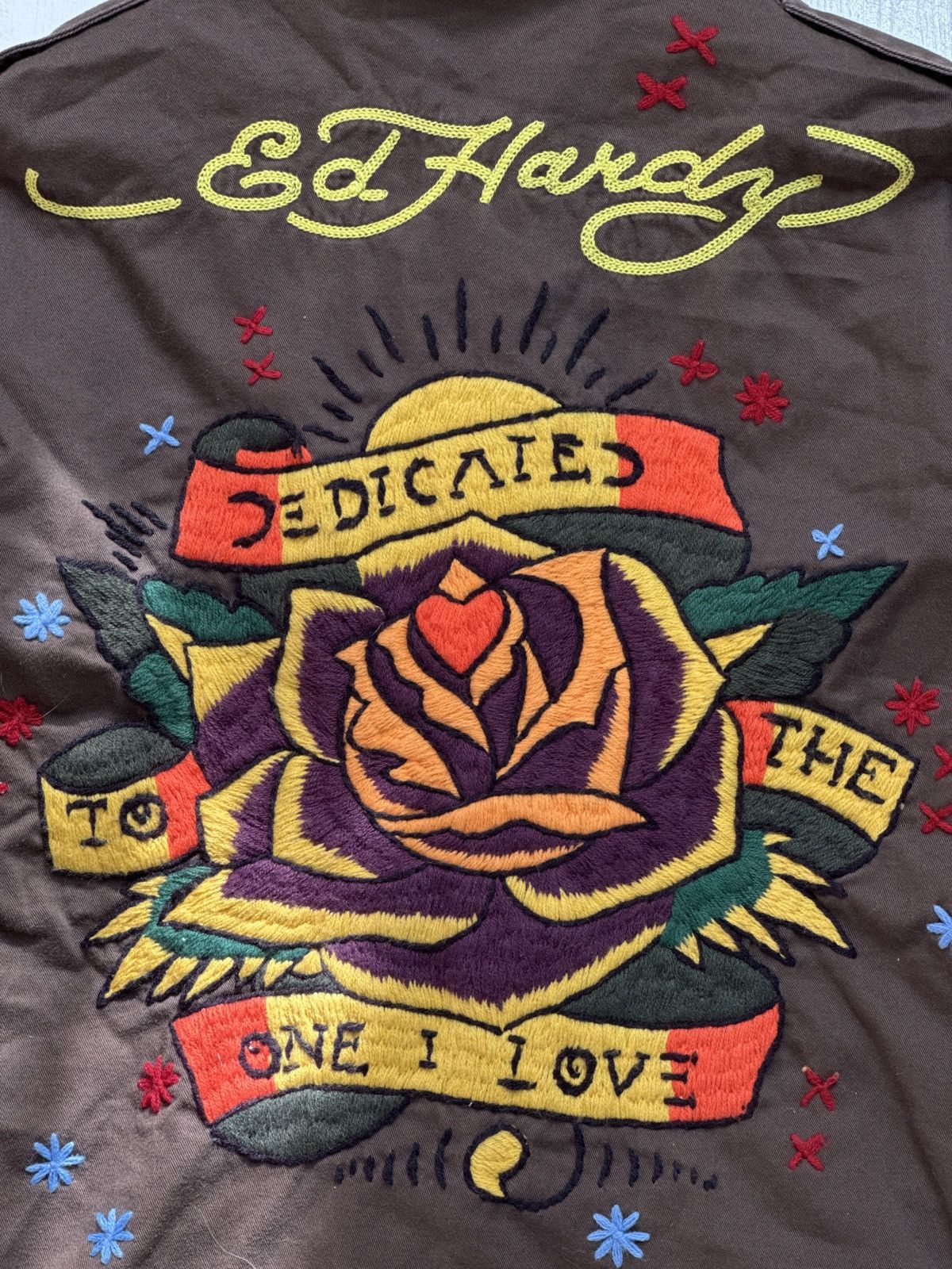 Ed Hardy VINTAGE ED HARDY EMBROIDERED LOGO 2000s BUTTON UP JACKET Size M / US 6-8 / IT 42-44 - 6 Thumbnail