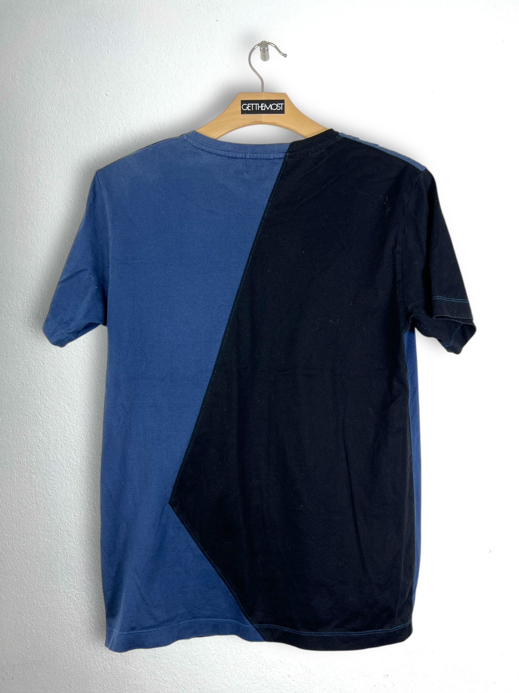 Lanvin LANVIN en Bleu Color Pattern Tee GTMP345 Size US S / EU 44-46 / 1 - 3 Thumbnail