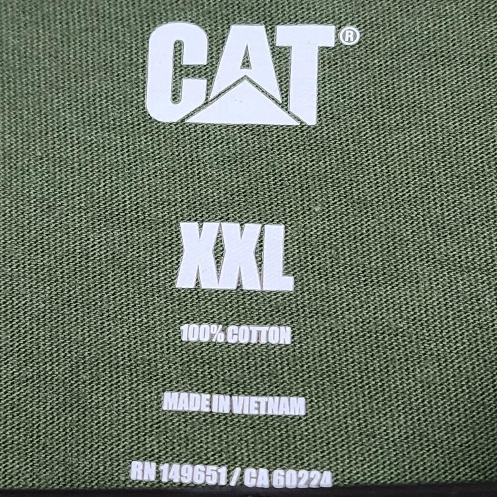 Caterpillar CAT XXL Green Tee Shirt Size US XXL / EU 58 / 5 - 3 Thumbnail
