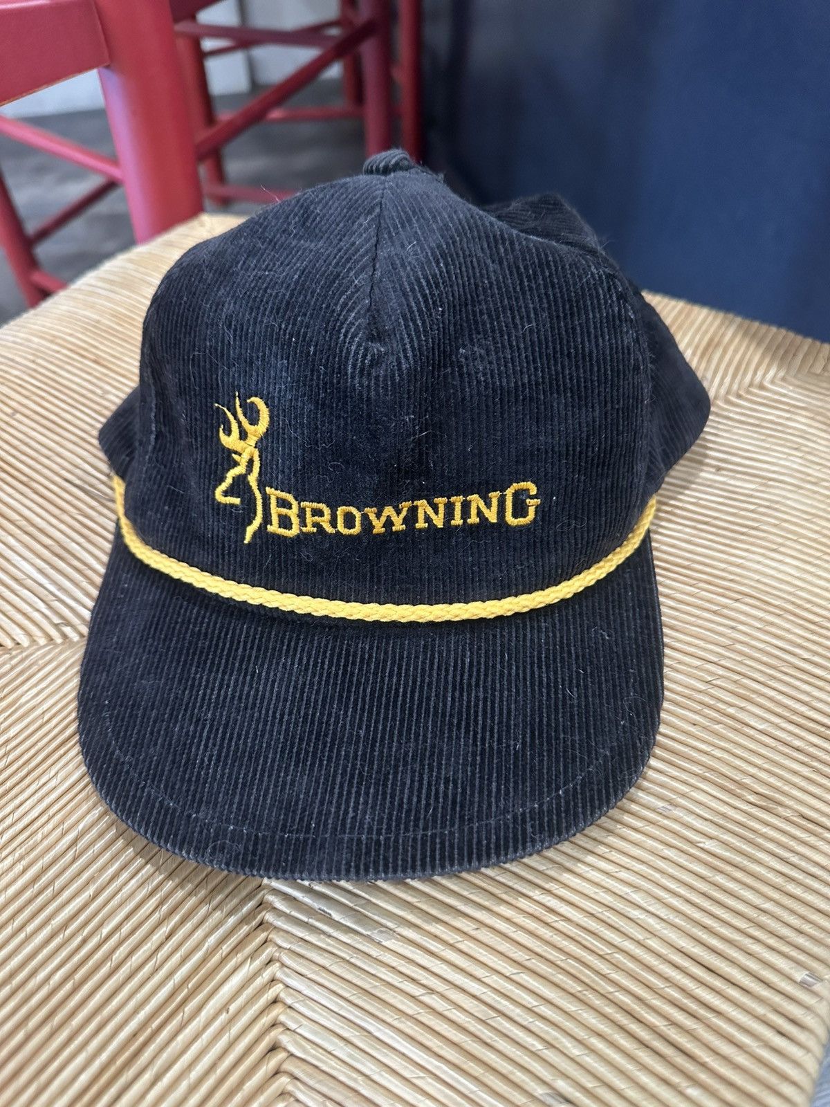 Vintage Vintage Corduroy Rope Snapback- Browning Hunting Gun Western Size ONE SIZE - 1 Thumbnail