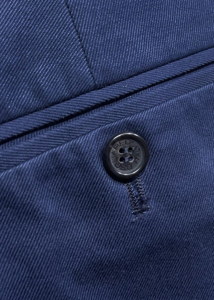 Dsquared2 Dsquared2 Navy Blue Pleated Chino Trousers Size US 32 / EU 48 - 5 Thumbnail