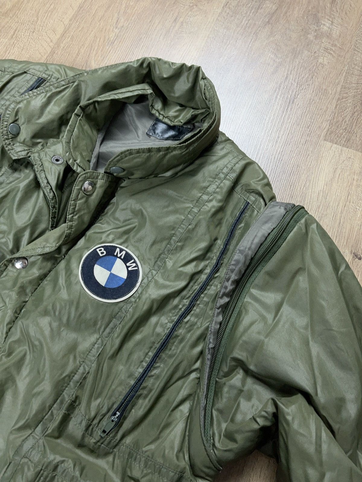 BMW ➕vintage 80s bmw mechanic worker jacket racing moto style Size US M / EU 48-50 / 2 - 2 Thumbnail