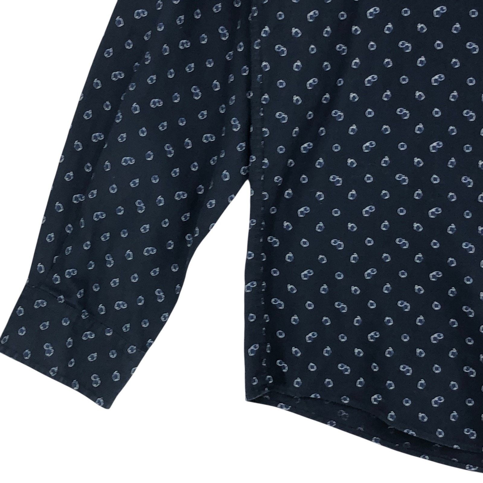 Rodd & Gunn Rodd & Gunn Shirt Navy Blue Original Fit Pattern Cotton Size US L / EU 52-54 / 3 - 4 Thumbnail
