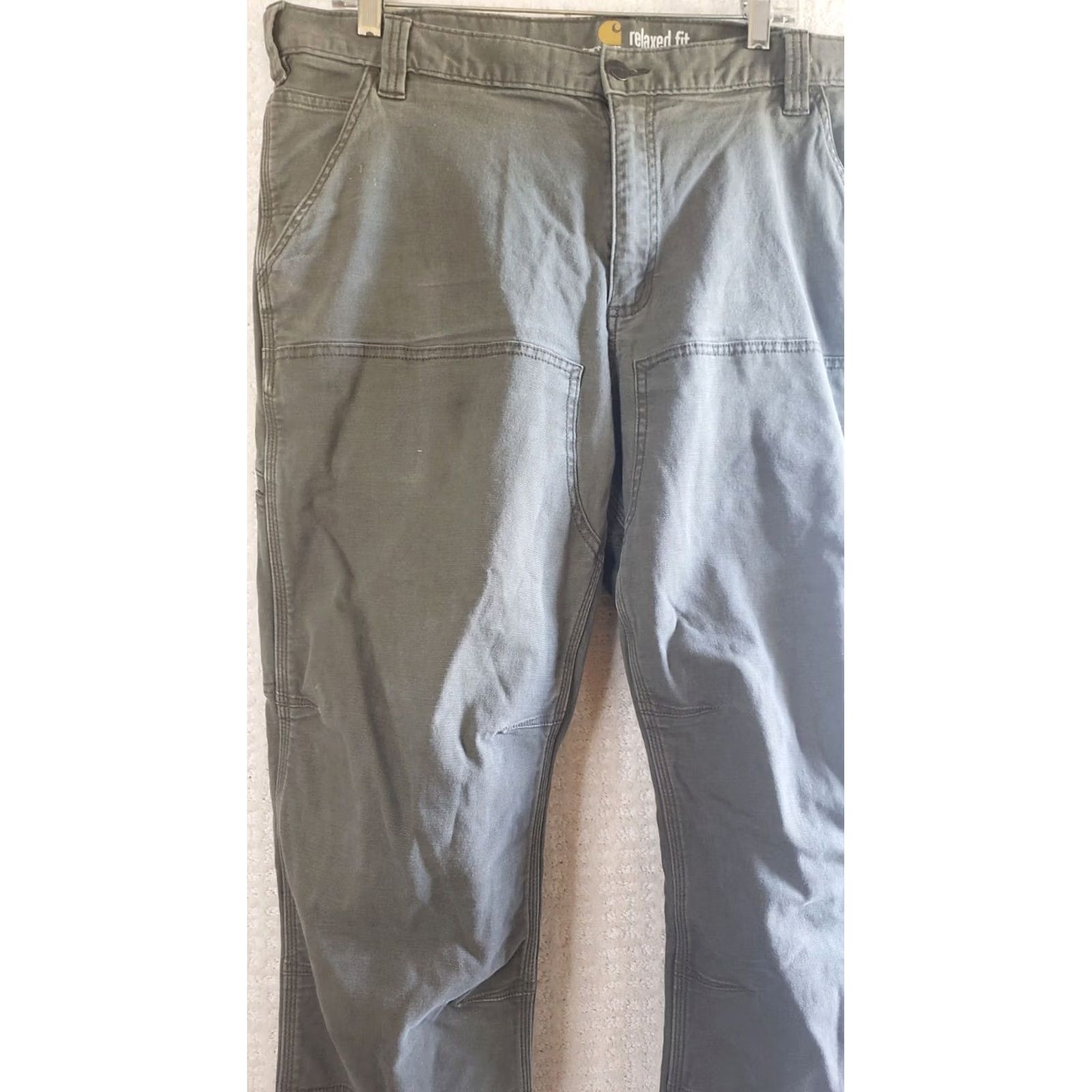 Carhartt Carhartt Dungaree Fit Men’s Size 38 x 28 Green Work Carpenter Pants Size US 38 / EU 54 - 3 Thumbnail