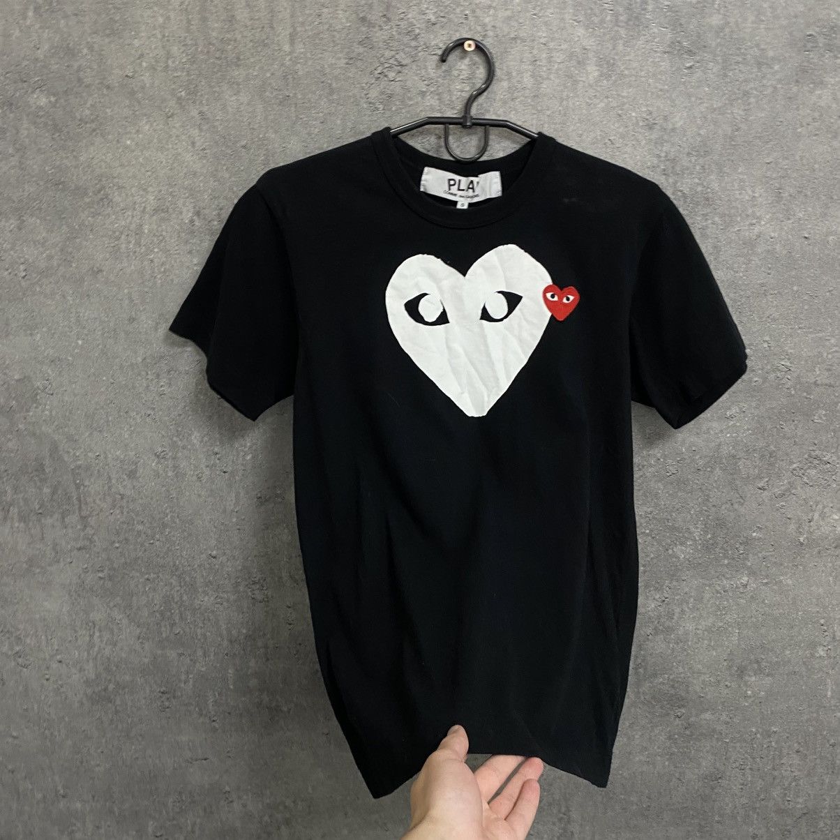 Comme des Garcons Rare Comme Des Garcons Play T-Shirt Black CDG Double Heart Size US S / EU 44-46 / 1 - 2 Thumbnail