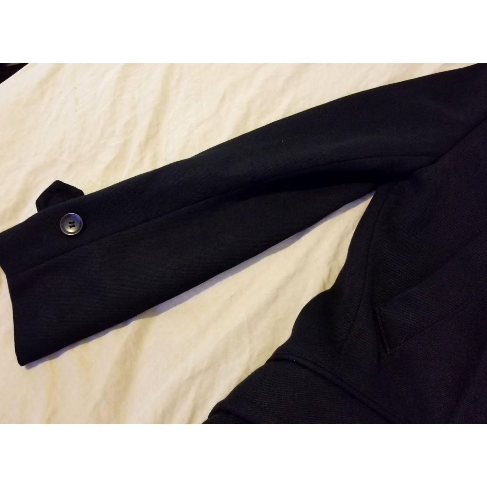 H&M Mens H&M Overcoat Jacket Black 42R Casual Business Formal Size US XS / EU 42 / 0 - 6 Thumbnail