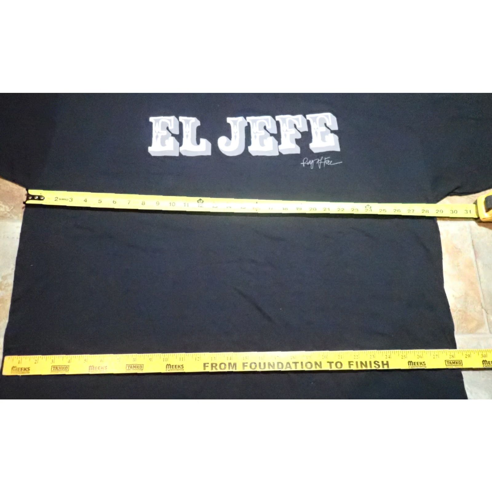 Ring Of Fire VINTAGE Ring Of Fire Men's T-Shirt 4XL Black Retro 90s Graphic Boss EL JEFE Cotton Short Sleeve Mens Size US XXL / EU 58 / 5 - 6 Thumbnail