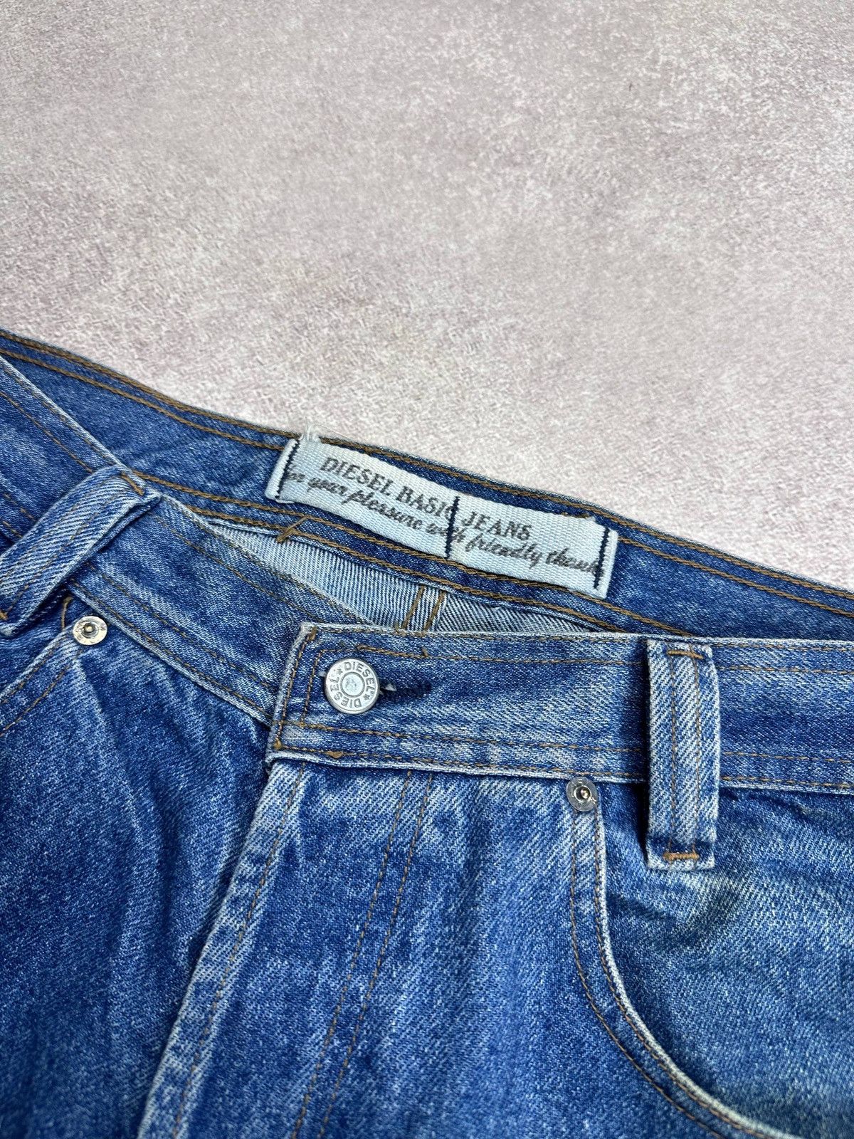Diesel Vintage 90s Diesel Baggy Denim Jeans Crazy Fit 34 Size US 34 / EU 50 - 8 Thumbnail