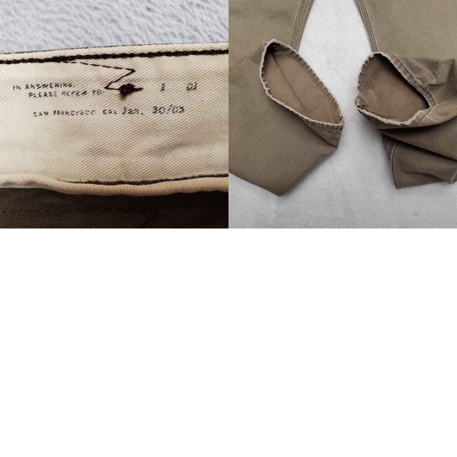 Levi's VINTAGE Levi's Pants Mens 36x30 Twill Slim Brown 5-Pocket Levis Button Pocket 90s Y2K Casual Mens Size US 36 / EU 52 - 10 Thumbnail