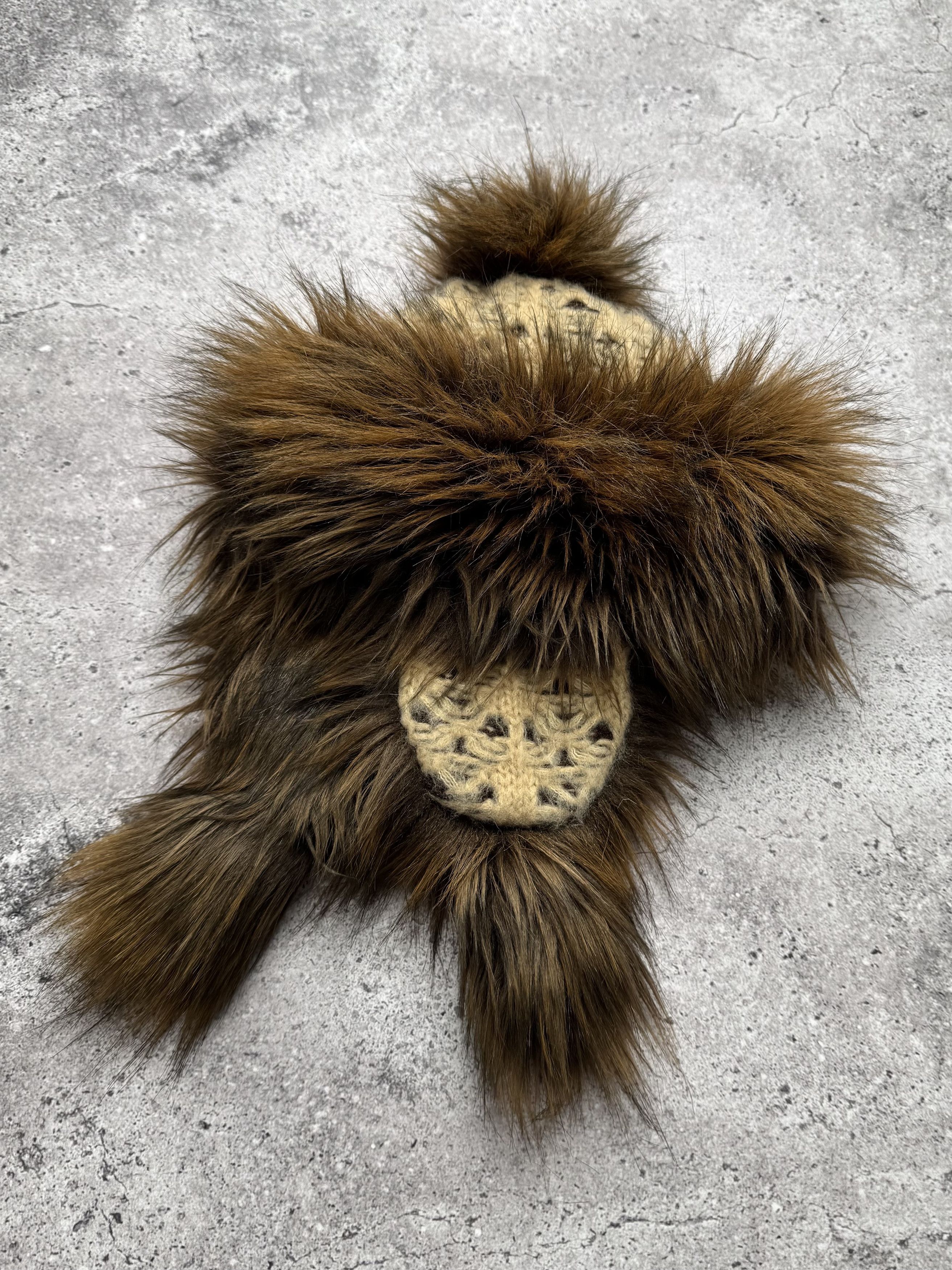 Vintage Vintage Faux Fur Hat C5(V397) Size ONE SIZE - 4 Thumbnail