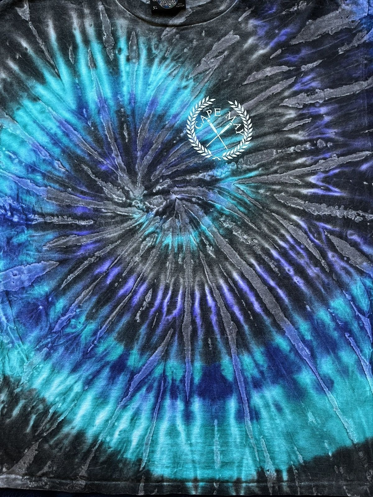 Vintage Vintage 90’s Cape May Tie-Dye Single Stitch T-Shirt Size US XL / EU 56 / 4 - 2 Thumbnail