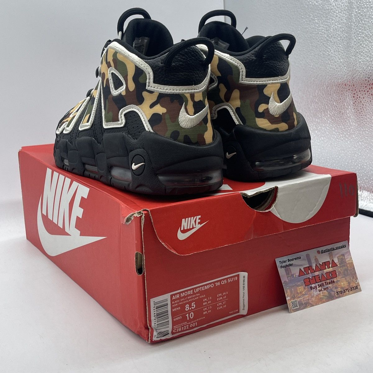 Nike Air more untempo camo Size US 8.5 / EU 41-42 - 4 Thumbnail