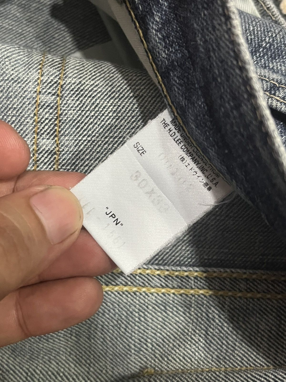 Lee ⚡️Flare⚡️Vintage Lee Riders Made in Japan Distressed Blue Jean Size US 30 / EU 46 - 19 Thumbnail