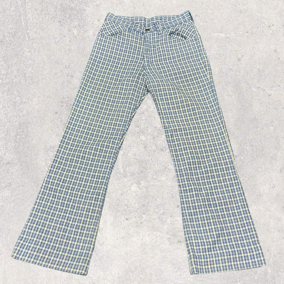 1970s Vintage Plaid Pants