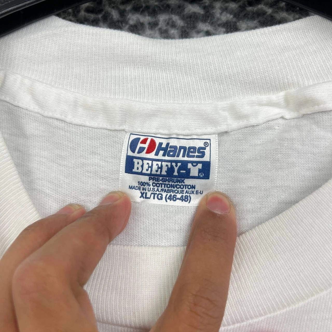 Hanes Vintage America's Cup Shirt Men XL White Beefy Deadstock New Size US XL / EU 56 / 4 - 6 Thumbnail