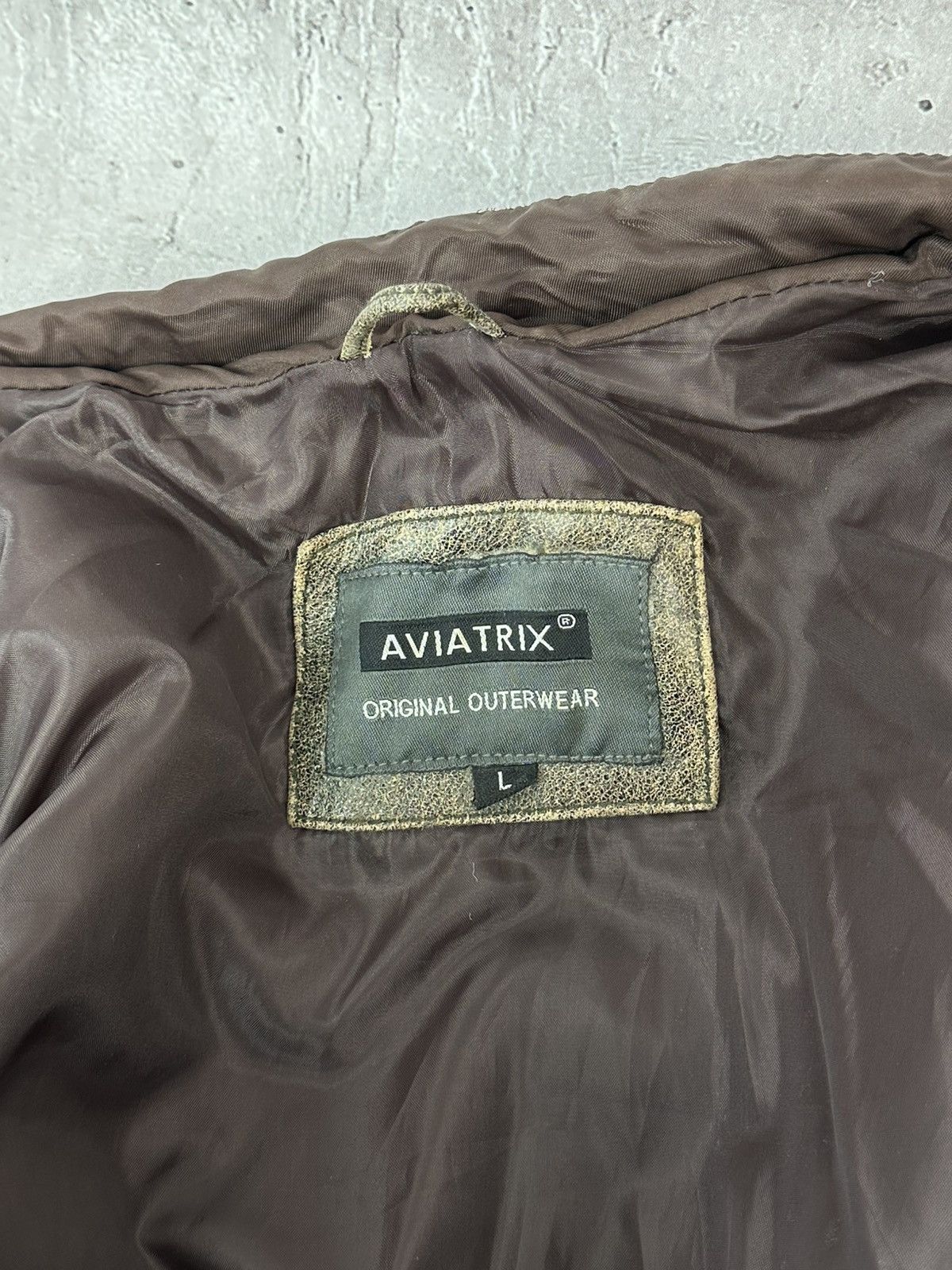 Avirex Aviatrix Cow Leather Brown Motorcycles Bomber Leather Jacket Size US L / EU 52-54 / 3 - 15 Thumbnail