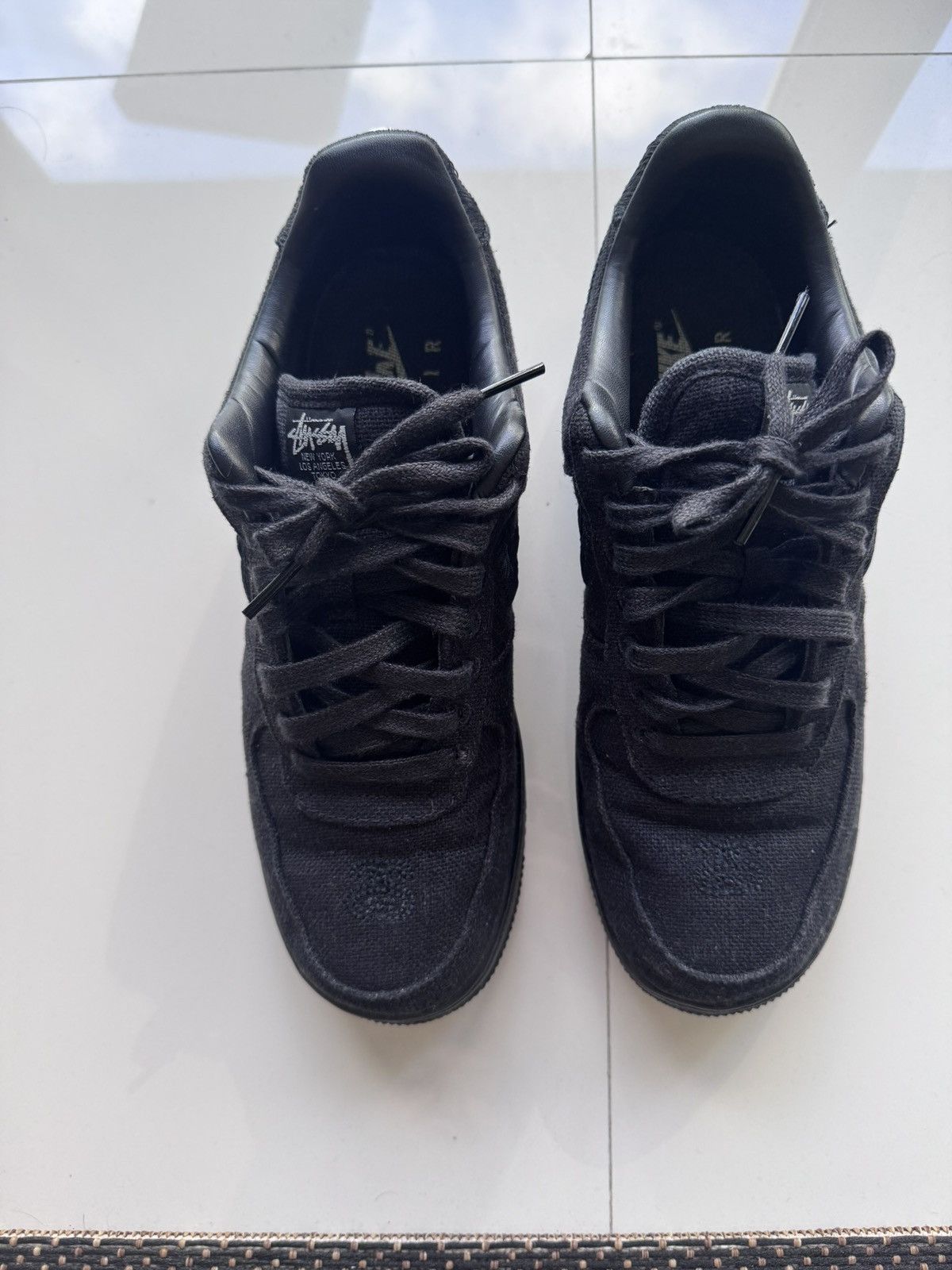 Nike × Stussy Stussy AF1 Triple Black Nike Size US 8.5 / EU 41-42 - 3 Thumbnail