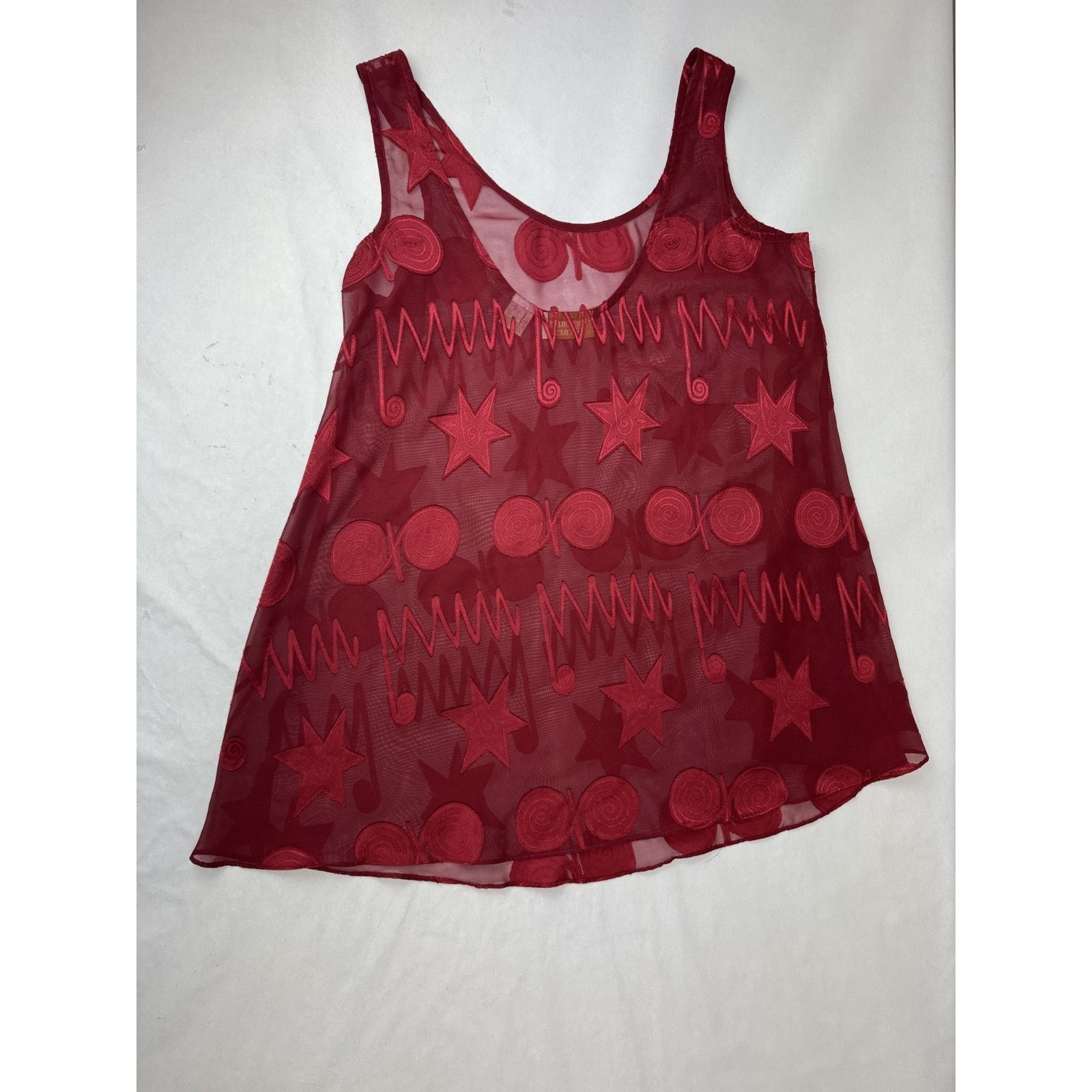 Victoria's Secret VTG Victoria's Secret Gold Label Sheer Red Slip Dress Small Size S / US 4 / IT 40 - 3 Thumbnail