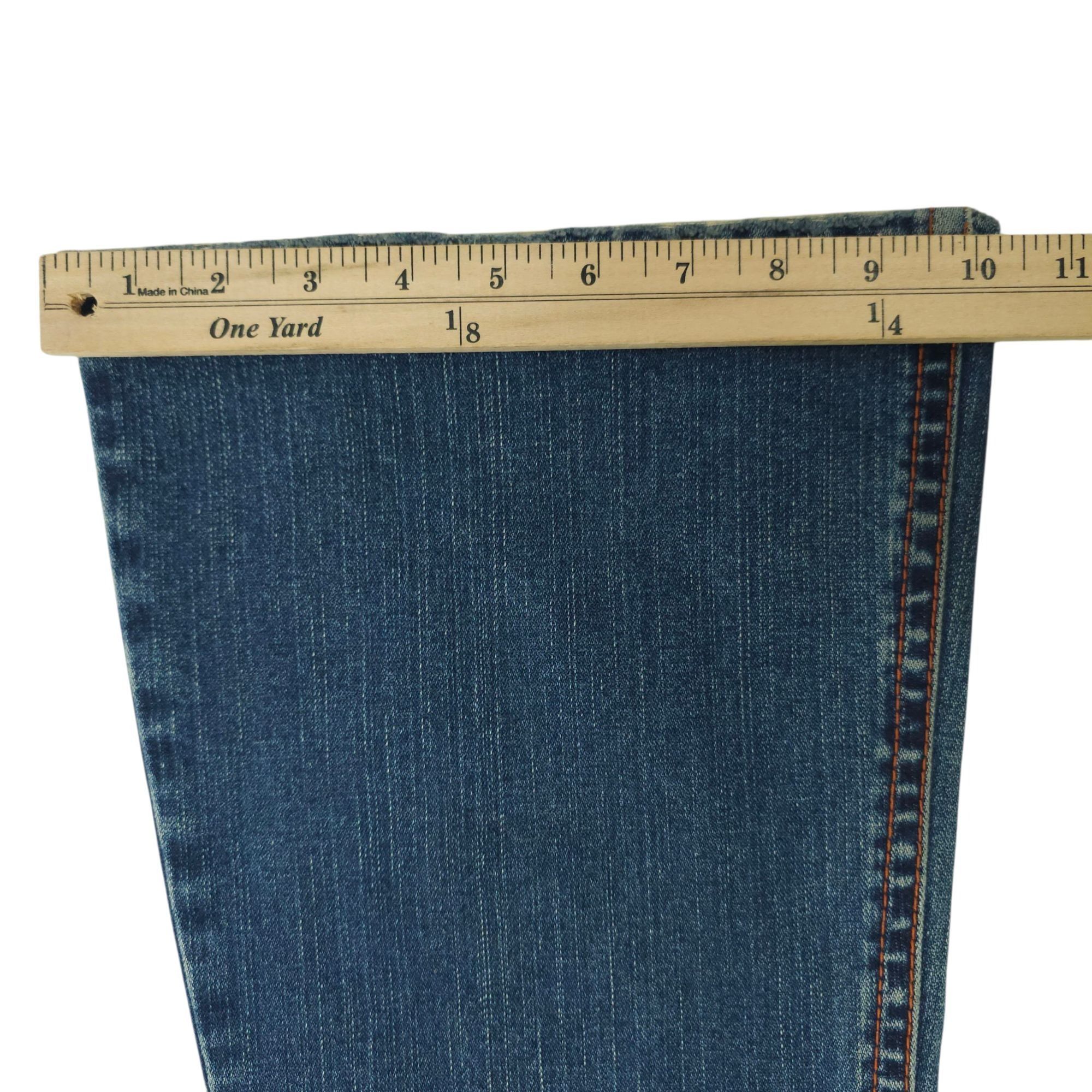 Silver Jeans Co. Silver Jeans Tuesday Flare Denim READ Womens 30x30.5 Low Ris Size 31" - 6 Thumbnail