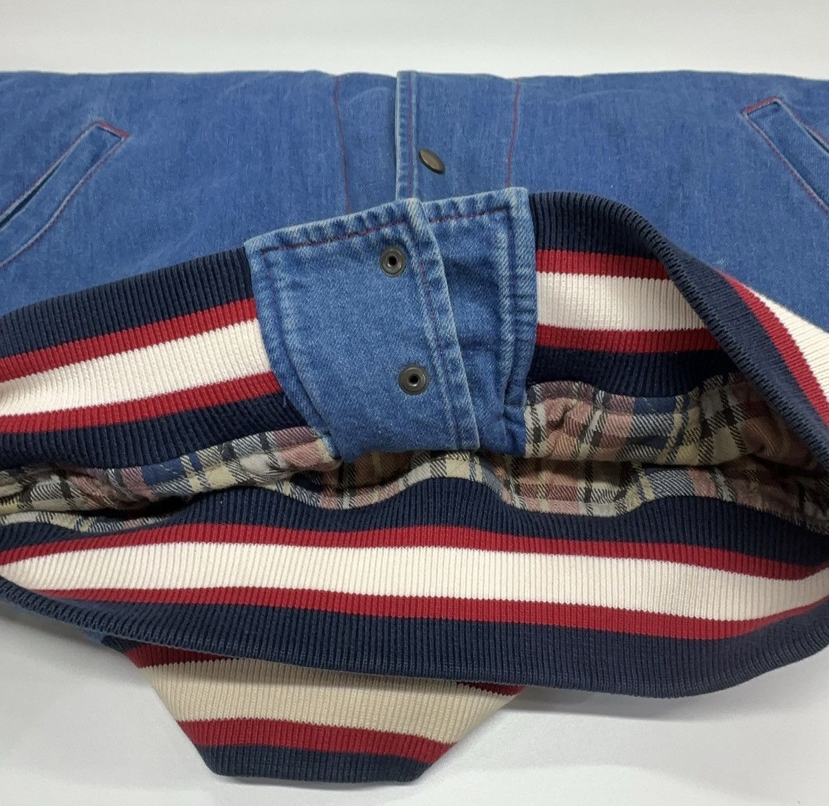 Gucci Gucci Denim Bomber Jacket Size US S / EU 44-46 / 1 - 8 Thumbnail