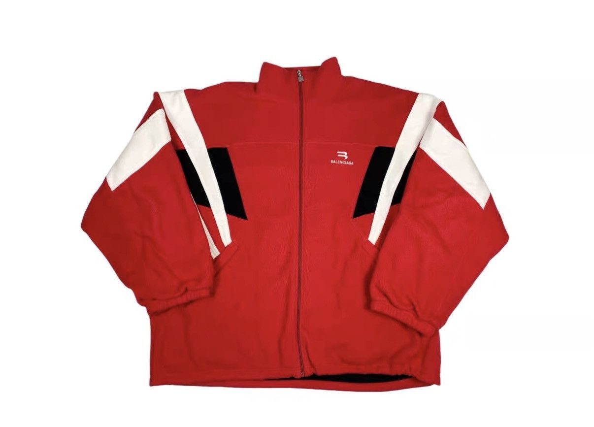 Balenciaga Balenciaga Sporty B Fleece Zip Relaxed Fit Jacket J31 Size US M / EU 48-50 / 2 - 1 Thumbnail