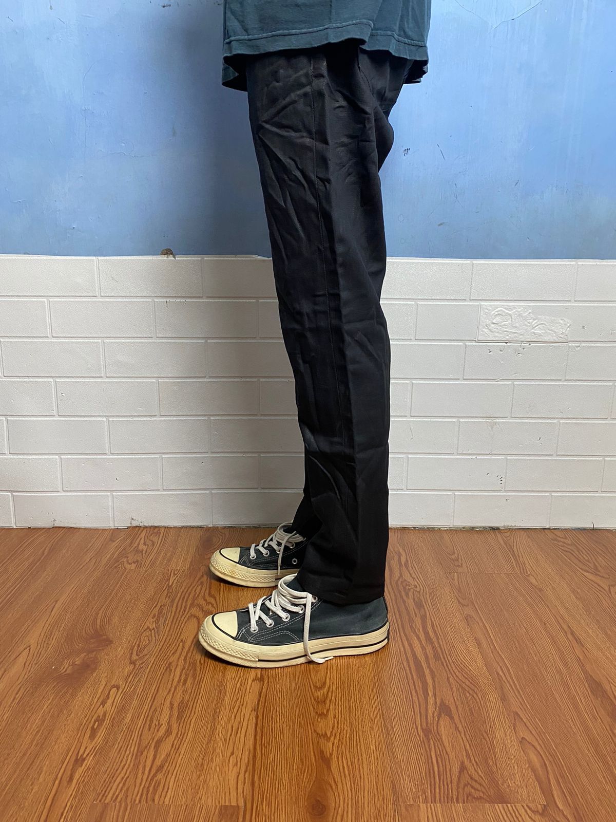 Raf Simons Raf Simons Black Coated Denim Size US 31 - 21 Thumbnail