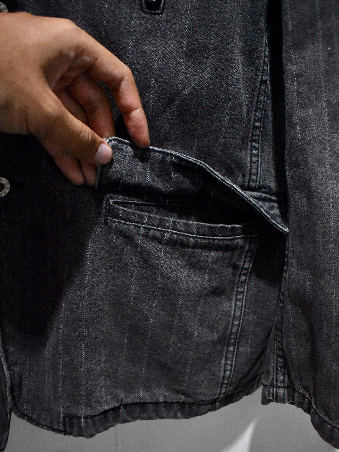 PPFM PPFM Denim Stripe Jacket Size US S / EU 44-46 / 1 - 7 Thumbnail
