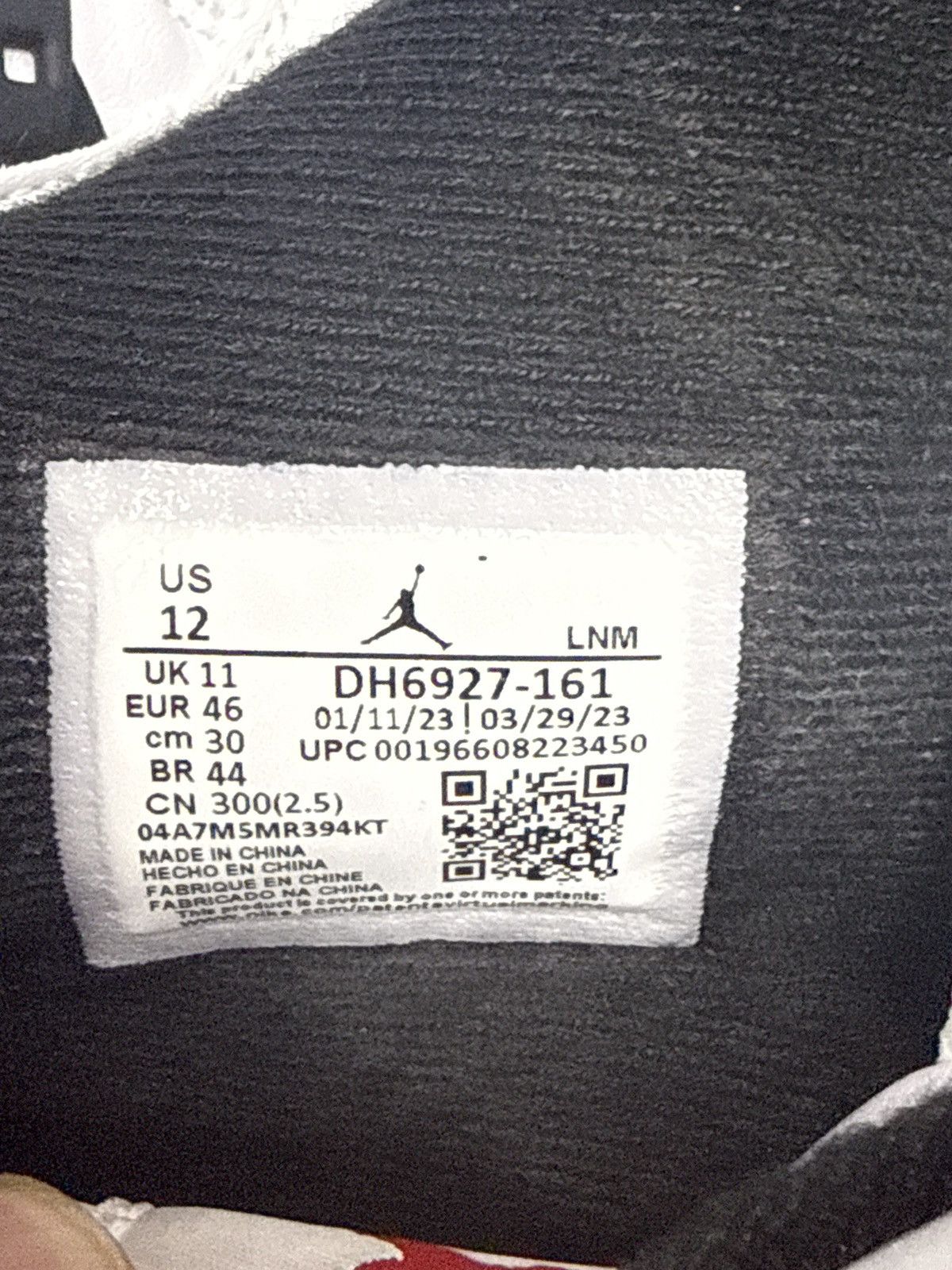 Jordan Brand Jordan 4 Retro Red Cement Size US 12 / EU 45 - 6 Thumbnail