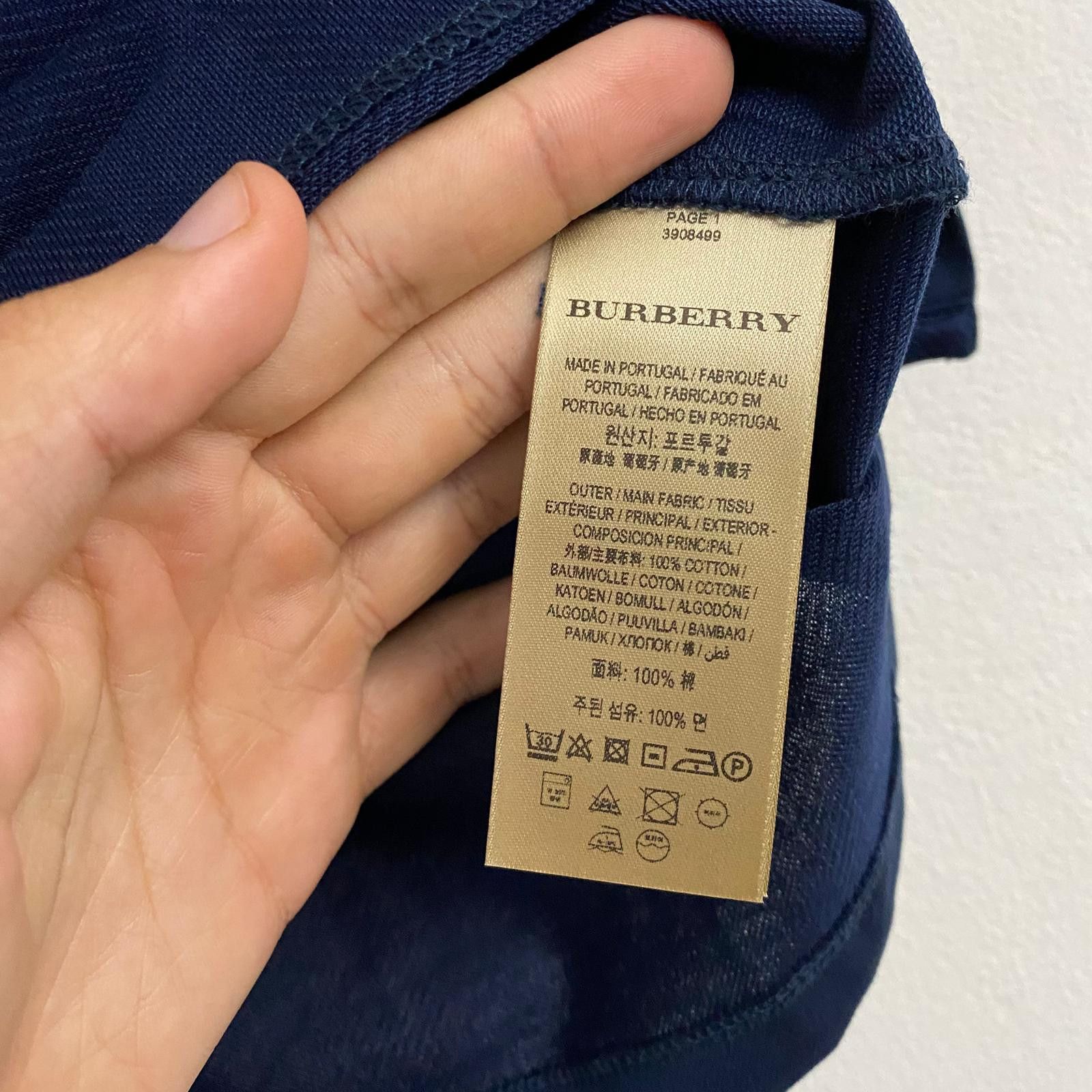 Burberry Blue Nova Check Slim Polo Size US XXS / EU 40 - 3 Thumbnail