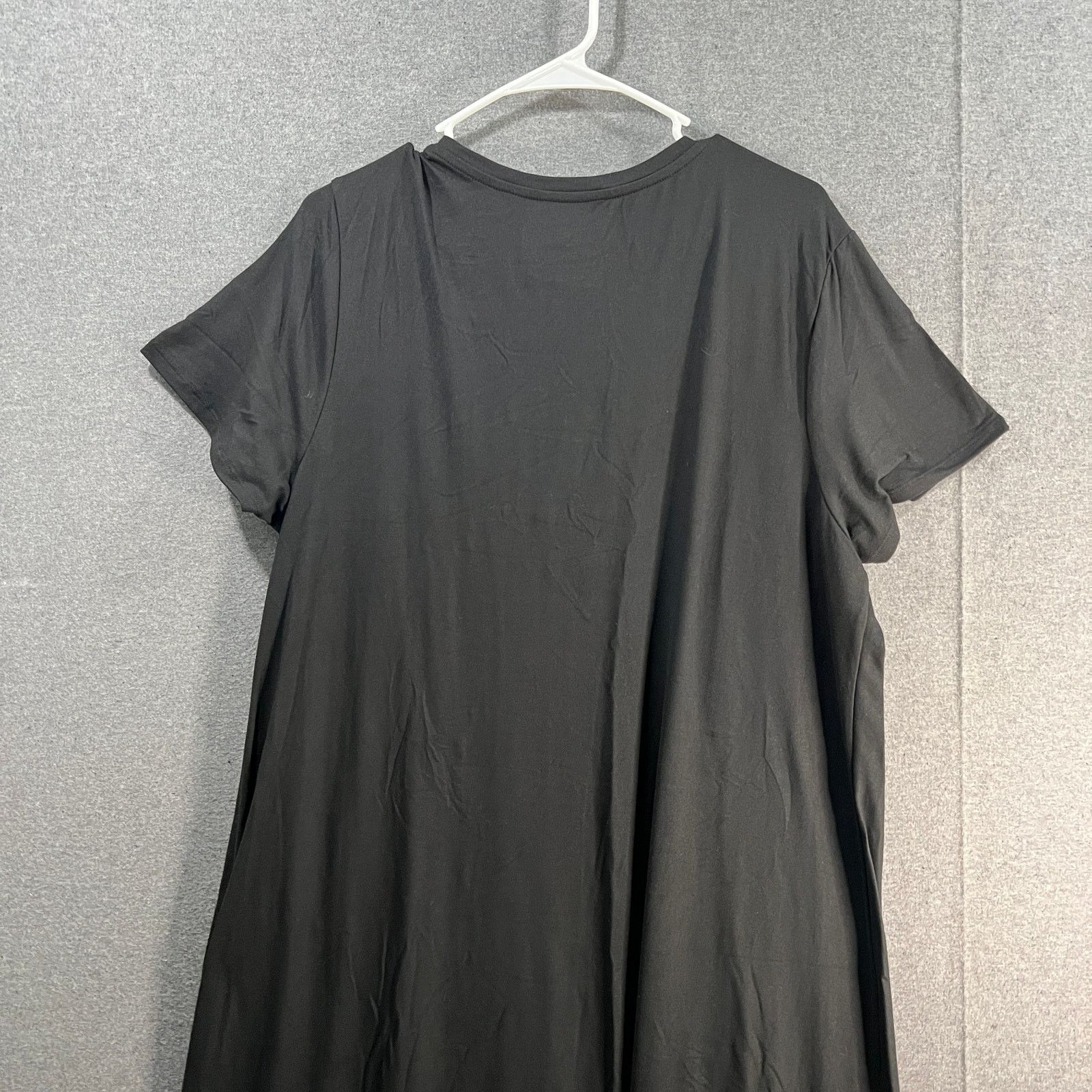 Other Cuddl Duds Flexwear Short-Sleeve Maxi Dress Black Size 1X Size XL / US 12-14 / IT 48-50 - 9 Thumbnail