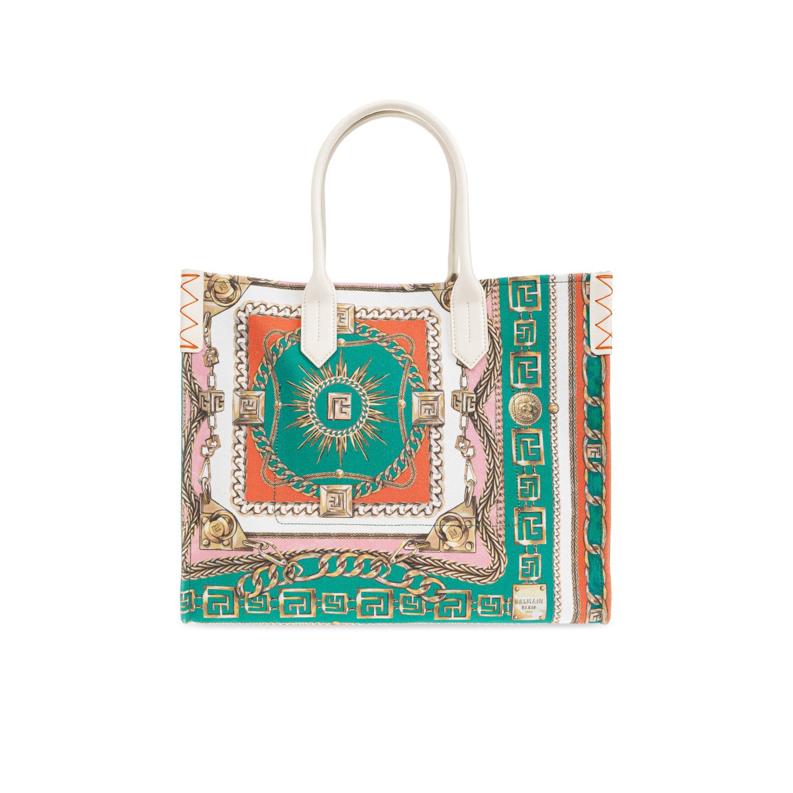 Balmain BALMAIN B-Army Medium $1495 Multicolor Canvas Tote Bag New & Size ONE SIZE - 2 Thumbnail