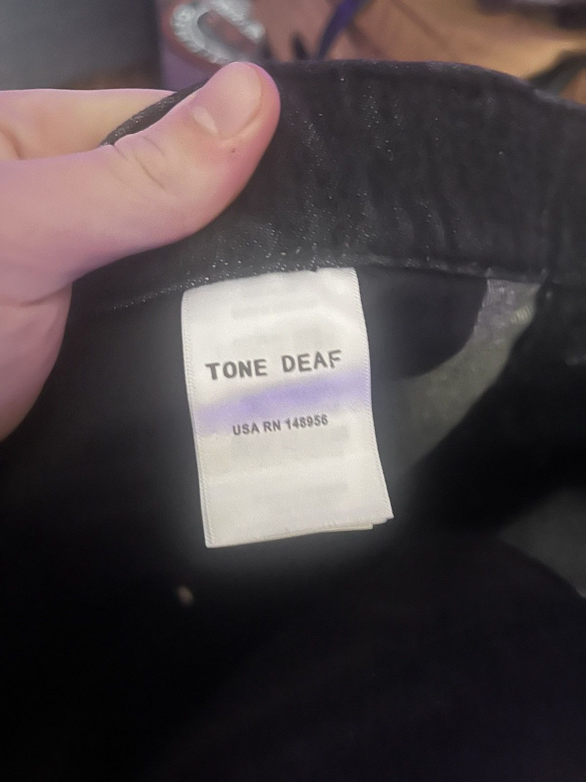 Vintage Tone Deaf Studios Raw Indigo Denim Size US 33 - 4 Thumbnail