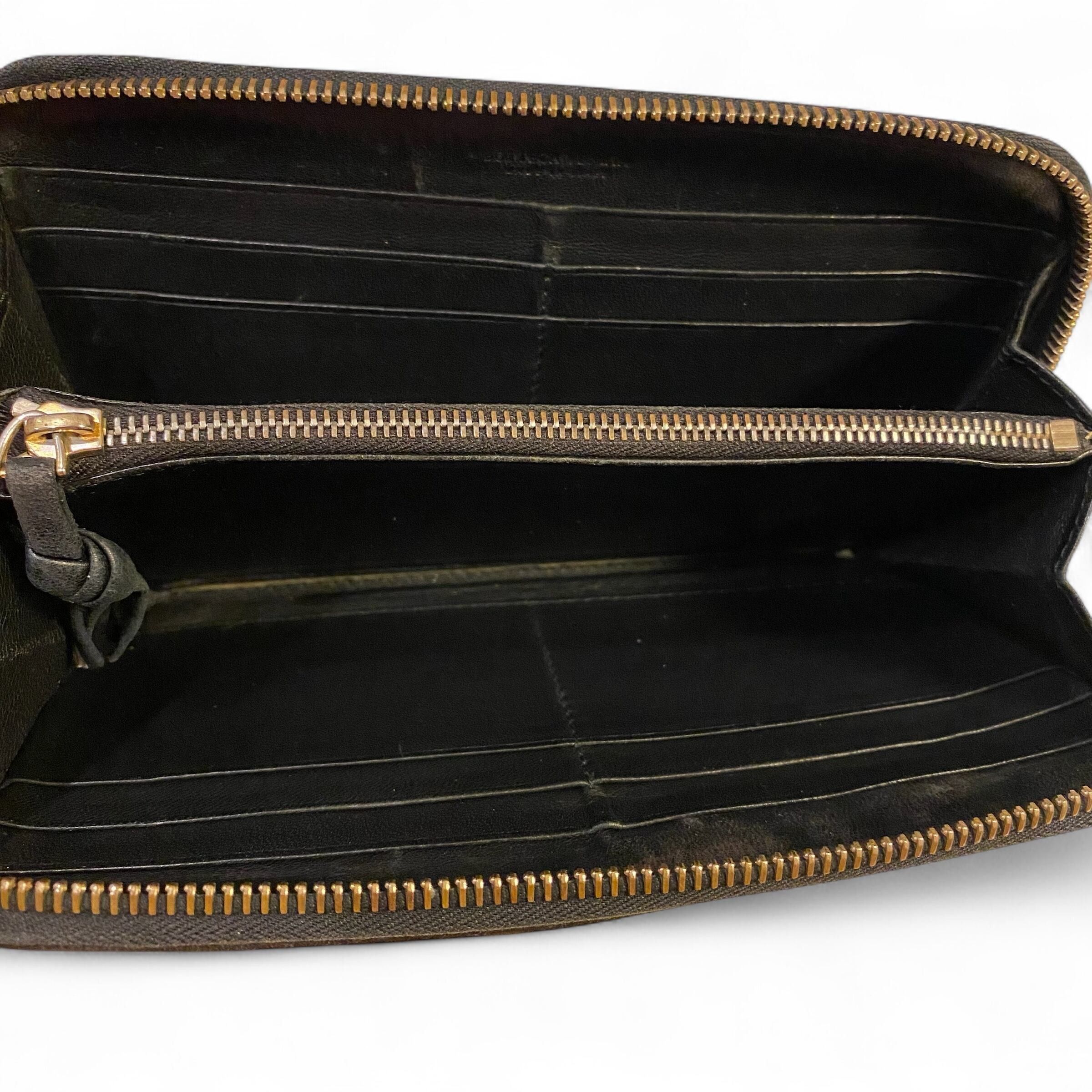 Bottega Veneta Bottega Veneta Intrecciato Long Wallet Round Zip Size ONE SIZE - 5 Thumbnail