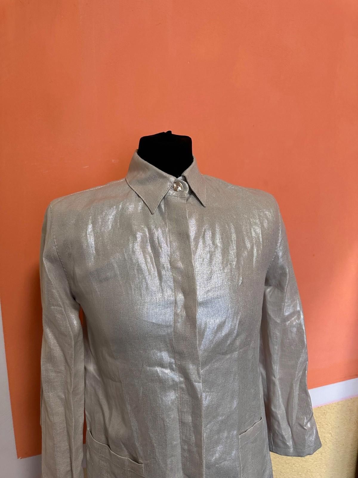 Max Mara Womens Max Mara Linen Jacket Sz IT 42 Size M / US 6-8 / IT 42-44 - 2 Thumbnail