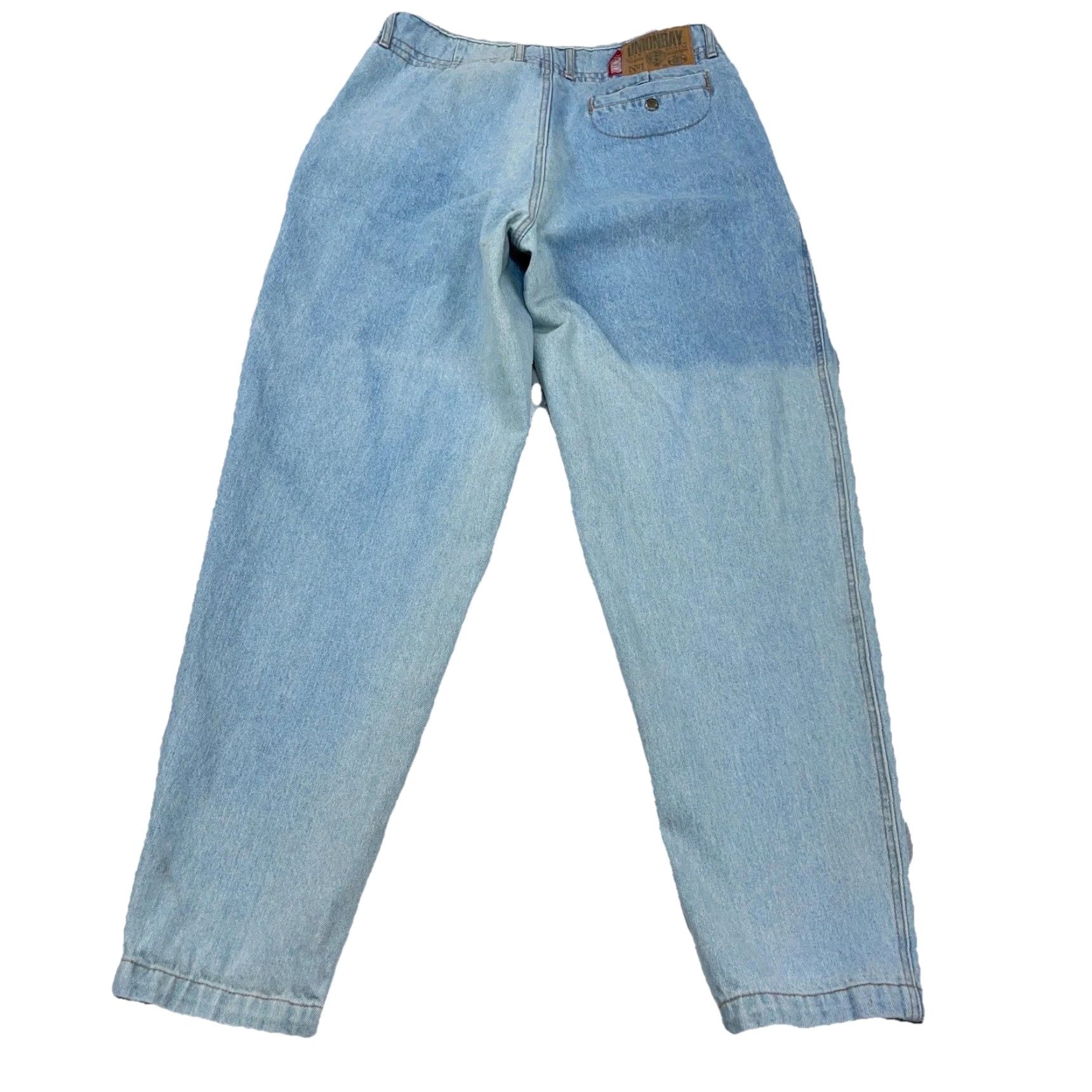 Vintage VINTAGE UNIONBAY Jeans Men 34x30 Baggy Tapered Leg Blue denim 5-pocket Work Grunge 70s 80s Classic Mens Jeans Size US 34 / EU 50 - 2 Thumbnail