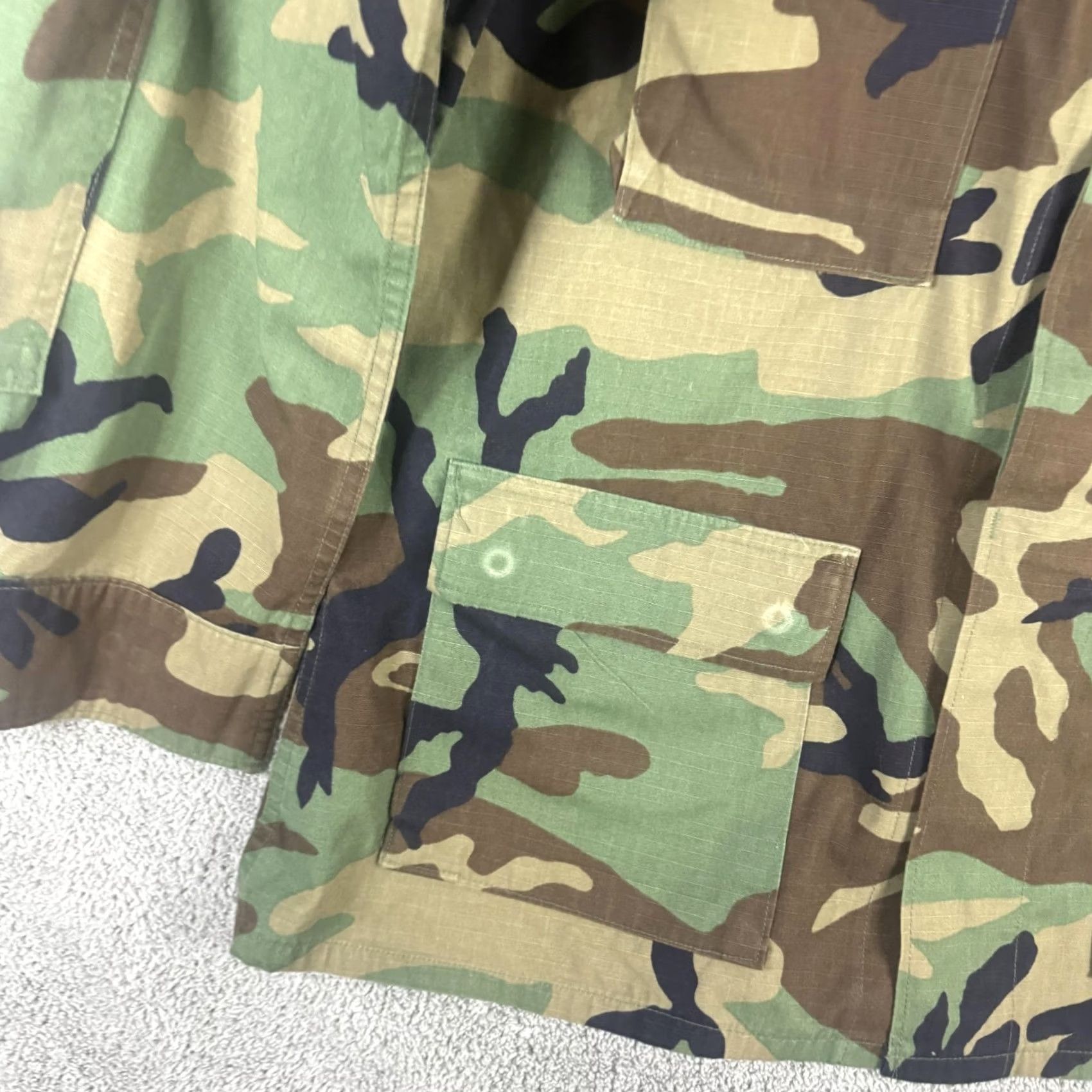 American Apparel VINTAGE American Apparel Jacket Mens L Green Camo US Army BDU Combat Button Front Size US L / EU 52-54 / 3 - 2 Thumbnail