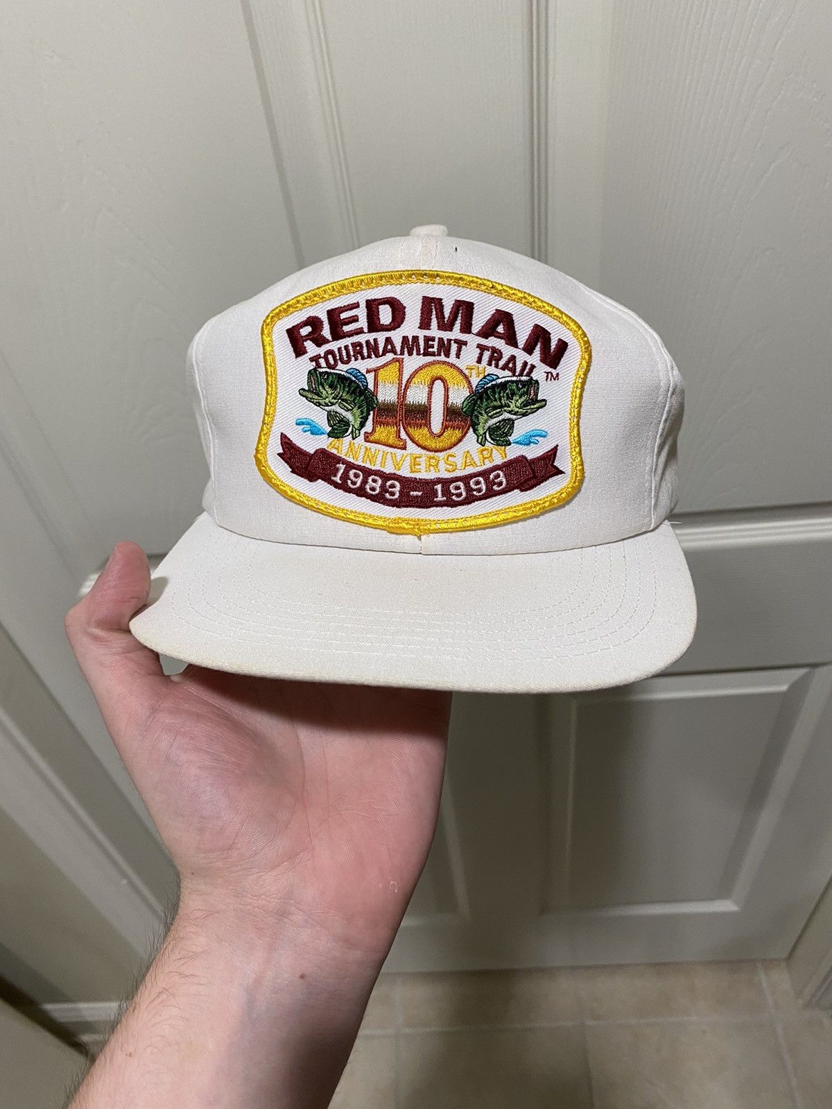 Vintage Vintage 1993 Red Man Tobacco Trucker Hat Snapback Size ONE SIZE - 1 Thumbnail