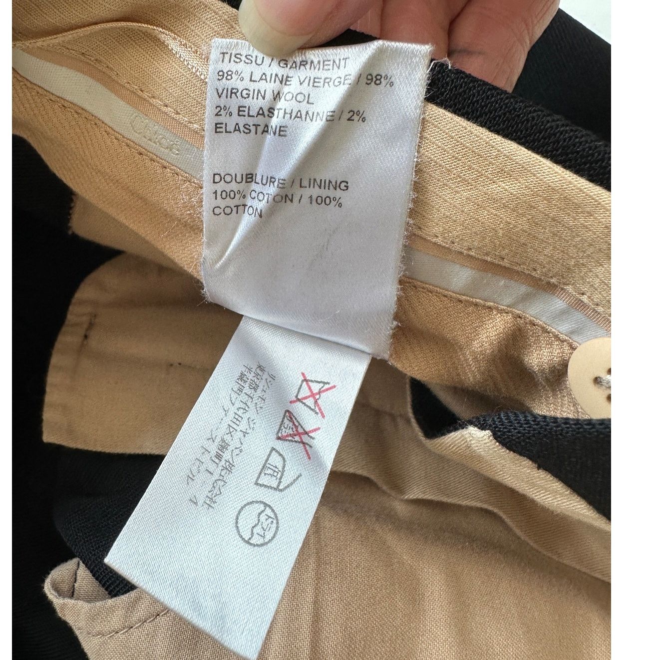 Chloe Chloe Black Wool Slacks Slash Pocket Zip Trouser Pant 36 / 4 Size 27" / US 4 / IT 40 - 8 Thumbnail