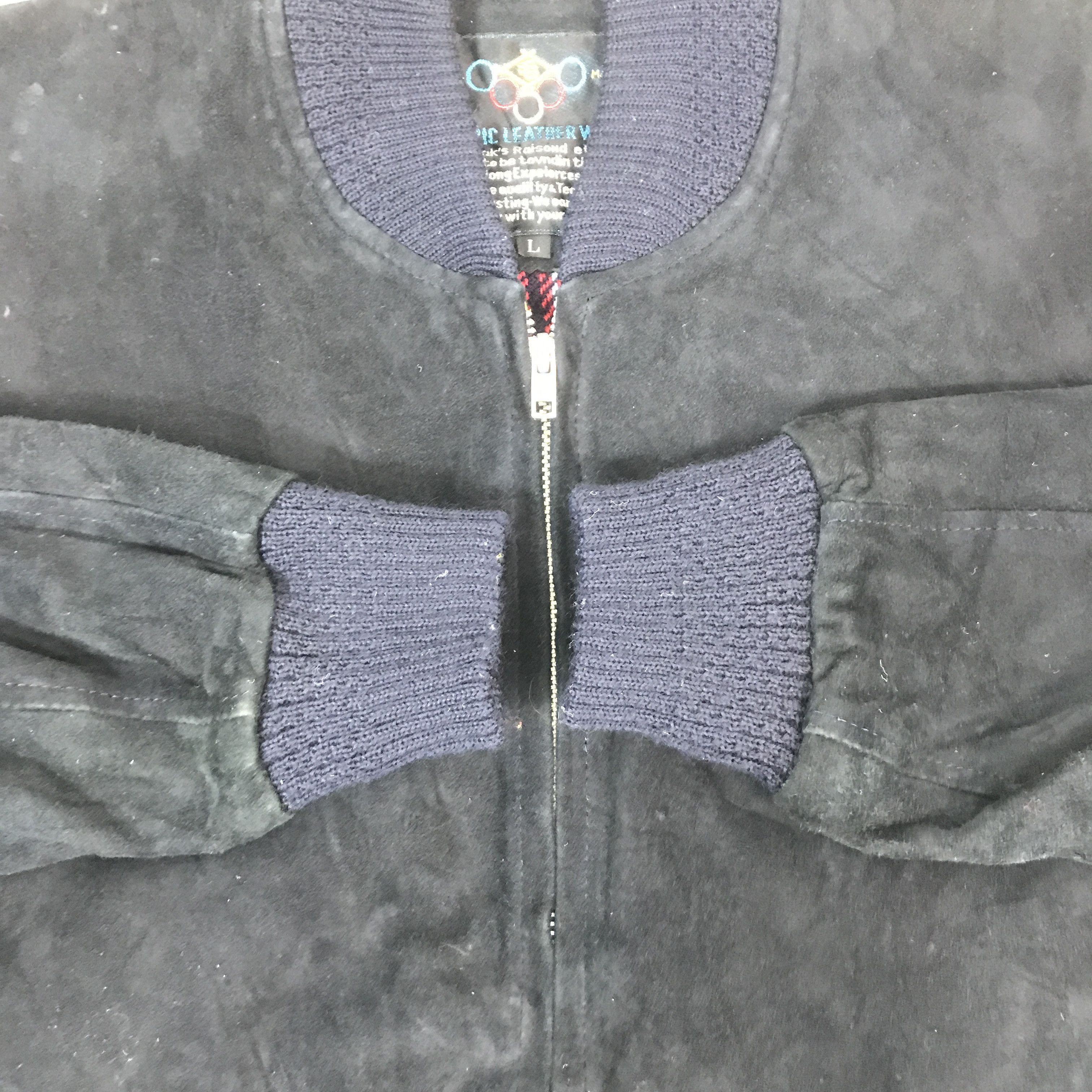 USA Olympics VINTAGE OLYMPICS LEATHER WEAR BOMBER JACKET Size US L / EU 52-54 / 3 - 7 Thumbnail