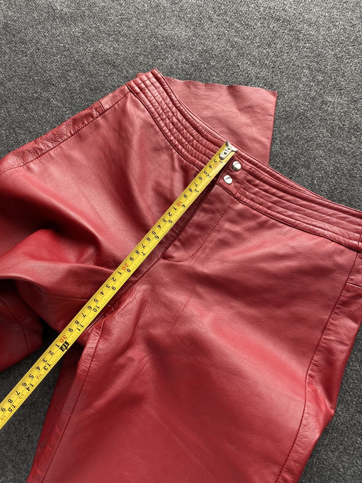 Other 🔥Opium Punk Gothic Red Leather Pants Women Alt goth emo y2k Size 28" / US 6 / IT 42 - 9 Thumbnail