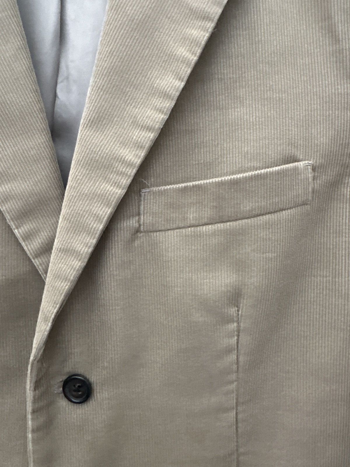 Theory Theory Corduroy Two-Button Blazer Beige Size 38 Size 38R - 4 Thumbnail