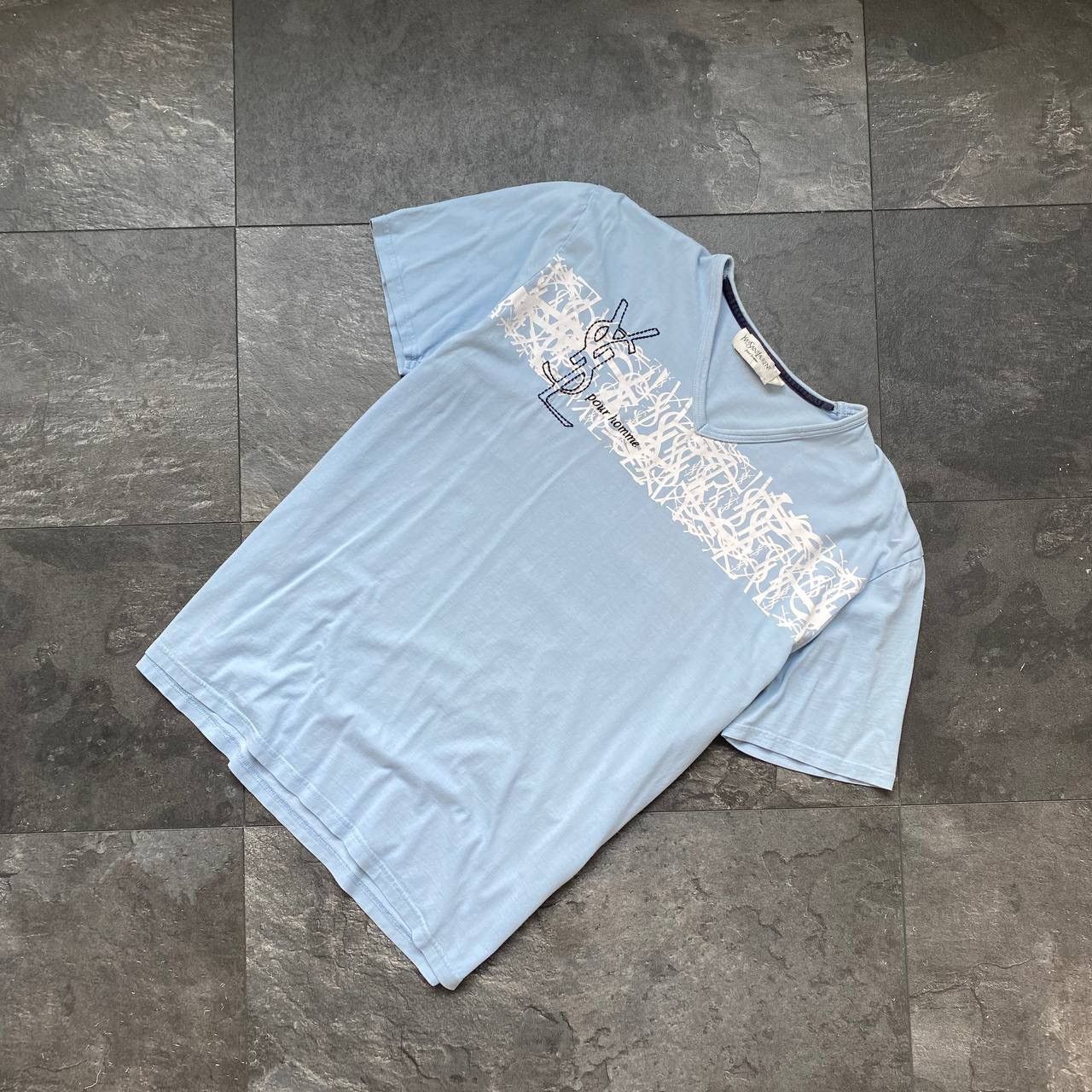 Yves Saint Laurent Vintage big logo yves saint laurent tee shirt Size US M / EU 48-50 / 2 - 1 Thumbnail