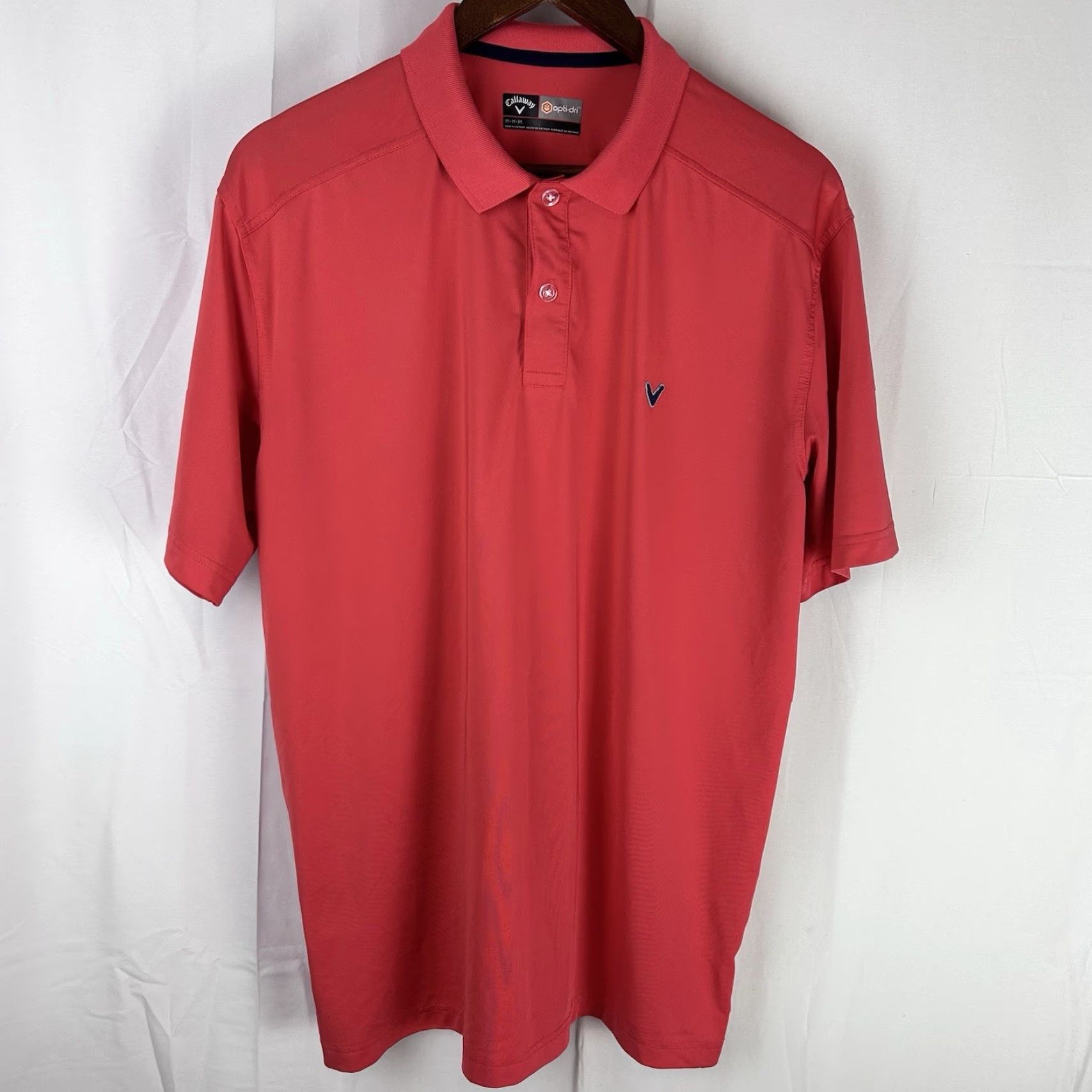 Callaway Callaway Polo Shirt Men’s Medium Short Sleeve Pink Opti-Dri Golf Shirt Logo Classic Sports Athletic Shirt Mens Medium Pink Polo Size US M / EU 48-50 / 2 - 2 Thumbnail
