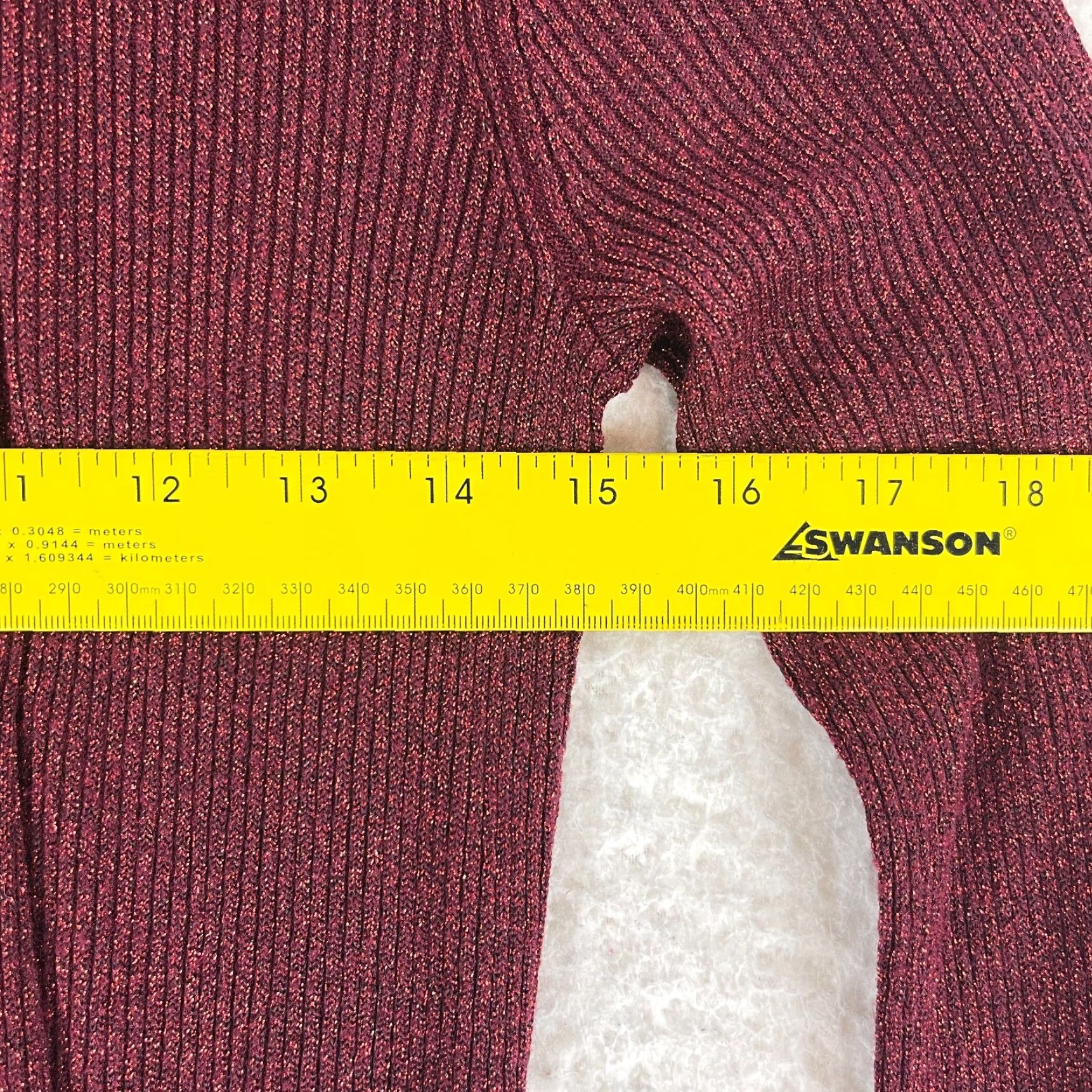Vintage The Limited Cardigan Sweater Womens Medium Red Shimmer Open Front Knit Long Sleeve Size M / US 6-8 / IT 42-44 - 6 Thumbnail