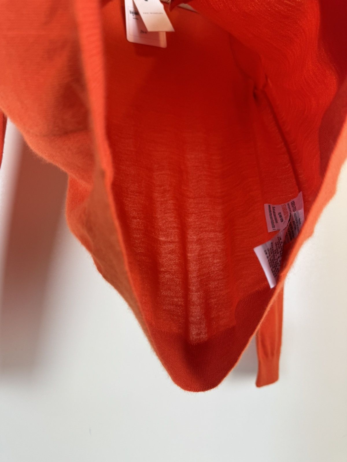 Bompard ERIC BOMPARD Cashmere red orange cardigan sweater loro piana Size S / US 4 / IT 40 - 6 Thumbnail
