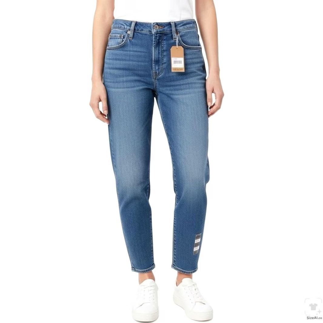 Levi's Levi's Mom Jeans Womens 31x29 Blue High Waist Relaxed Tapered Stretch Denim Shirt? Size 24" / US 00 / IT 34 - 4 Thumbnail